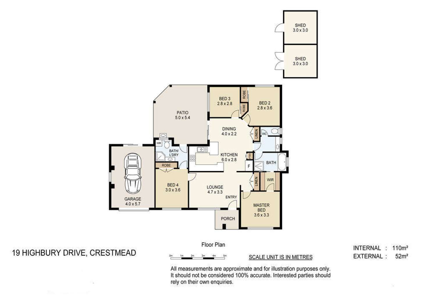 Floorplan of Homely house listing, 19 Highbury Drive, Crestmead QLD 4132