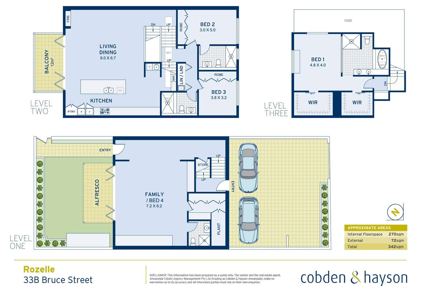 Floorplan of Homely house listing, 33b Bruce Street, Rozelle NSW 2039