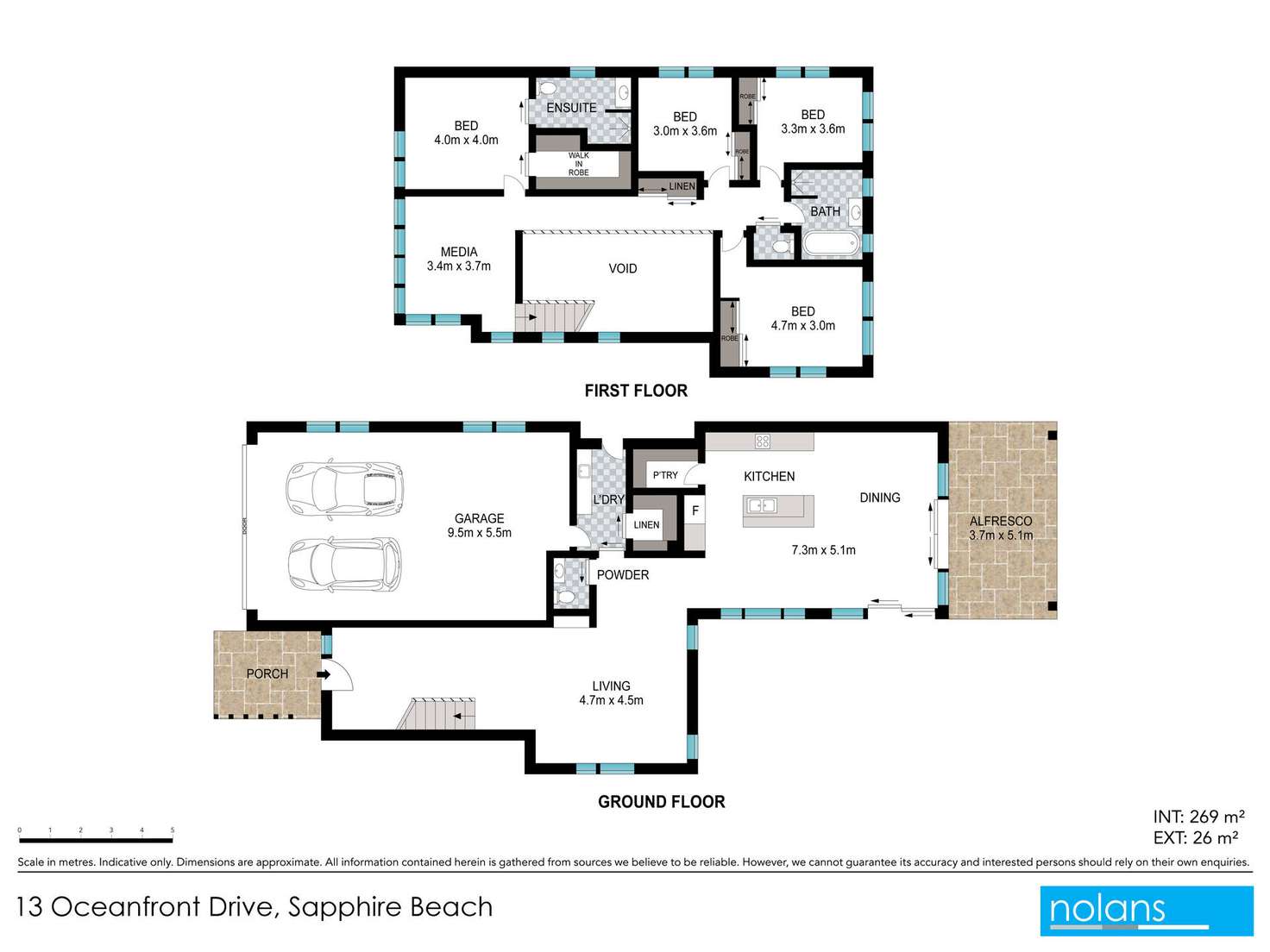 Floorplan of Homely house listing, 13 Oceanfront Drive, Sapphire Beach NSW 2450
