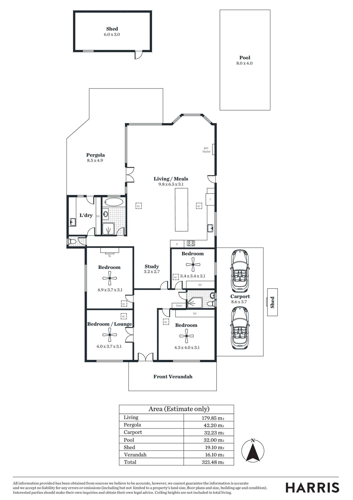 Floorplan of Homely house listing, 4 Keys Road, Lower Mitcham SA 5062