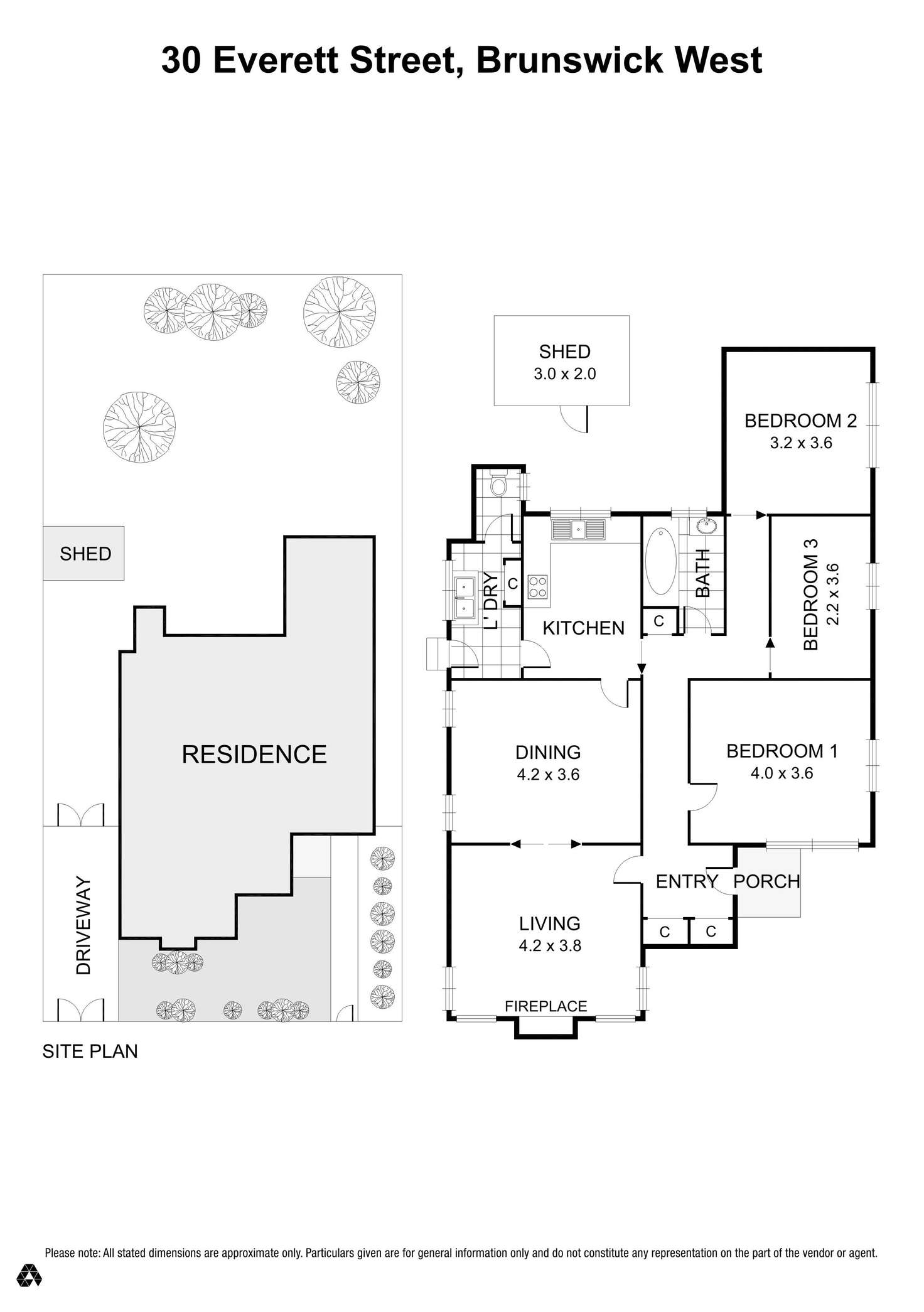 Floorplan of Homely house listing, 30 Everett Street, Brunswick West VIC 3055