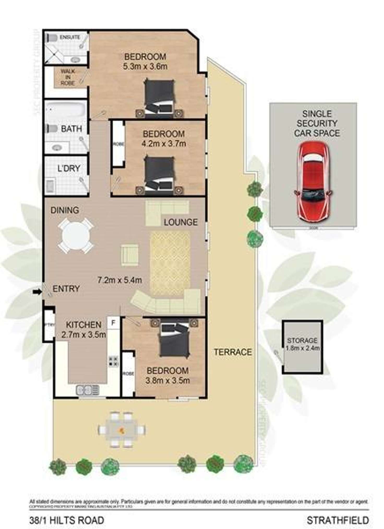 Floorplan of Homely apartment listing, 38/1 Hilts Road, Strathfield NSW 2135