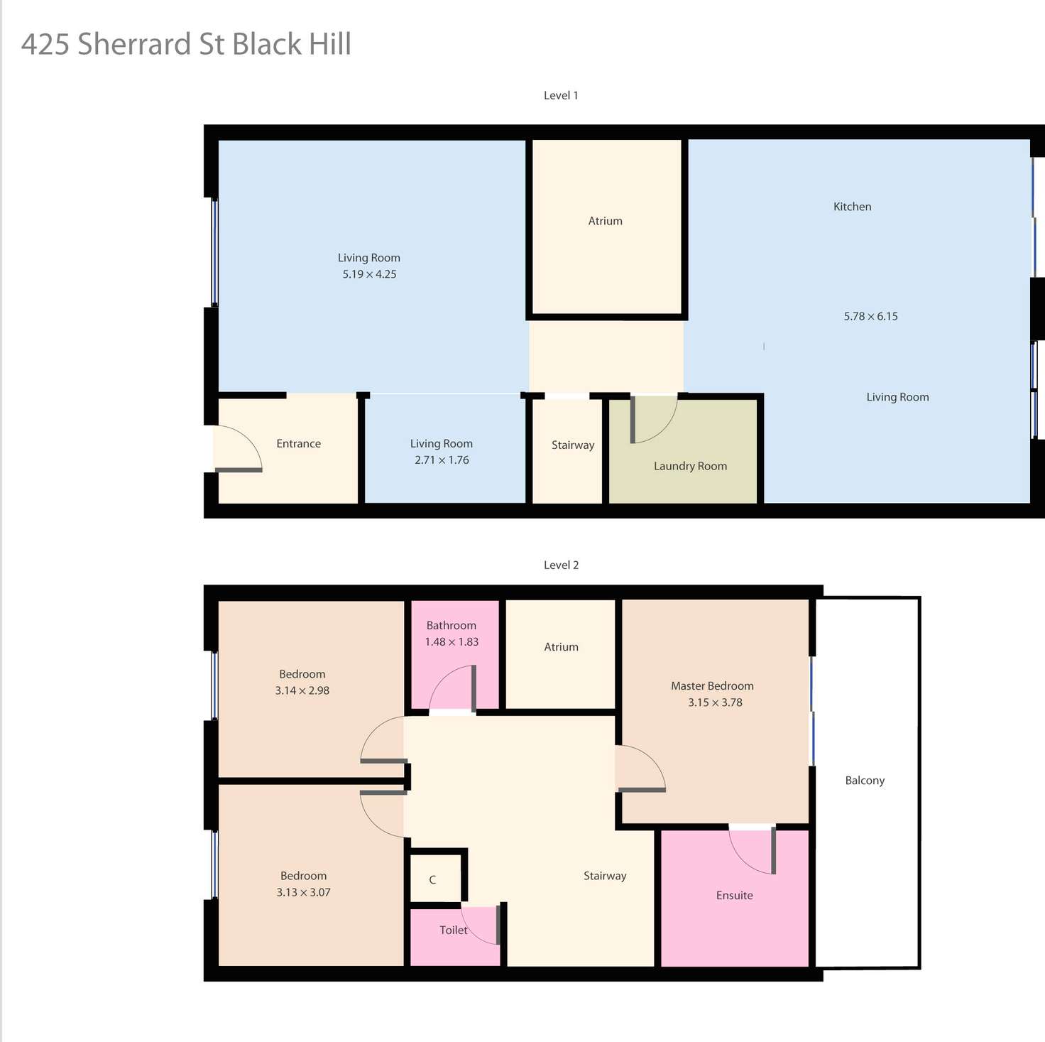Floorplan of Homely house listing, 425 Sherrard Street, Black Hill VIC 3350