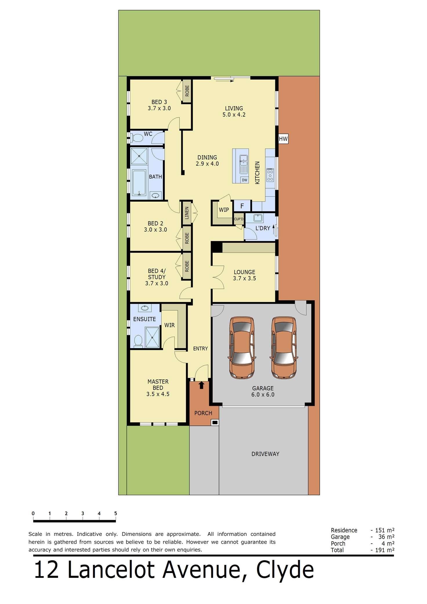 Floorplan of Homely house listing, 12 Lancelot Avenue, Clyde VIC 3978