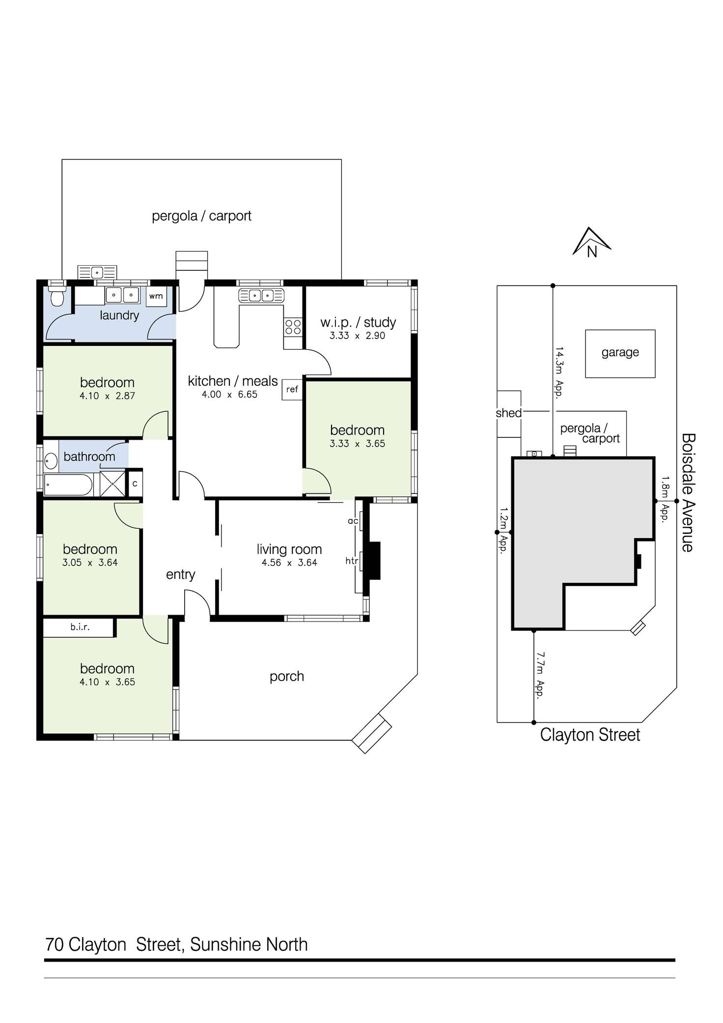 Floorplan of Homely house listing, 70 Clayton Street, Sunshine North VIC 3020