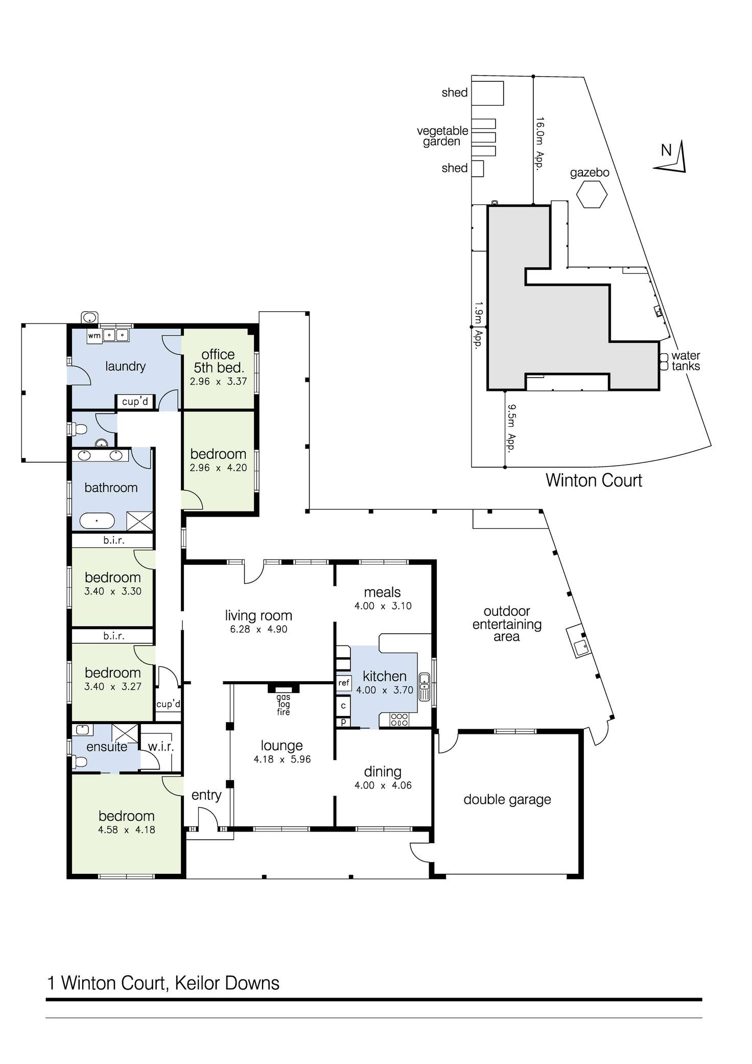 Floorplan of Homely house listing, 1 Winton Court, Keilor Downs VIC 3038