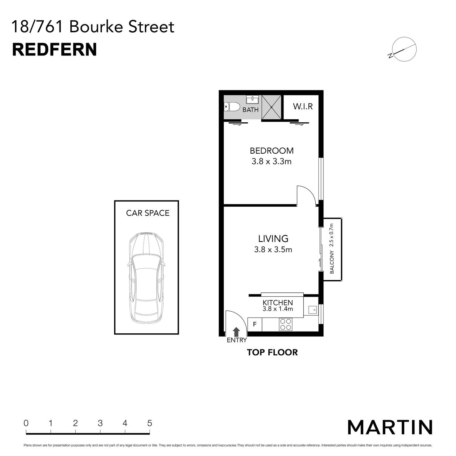 Floorplan of Homely apartment listing, 18/761 Bourke Street, Redfern NSW 2016