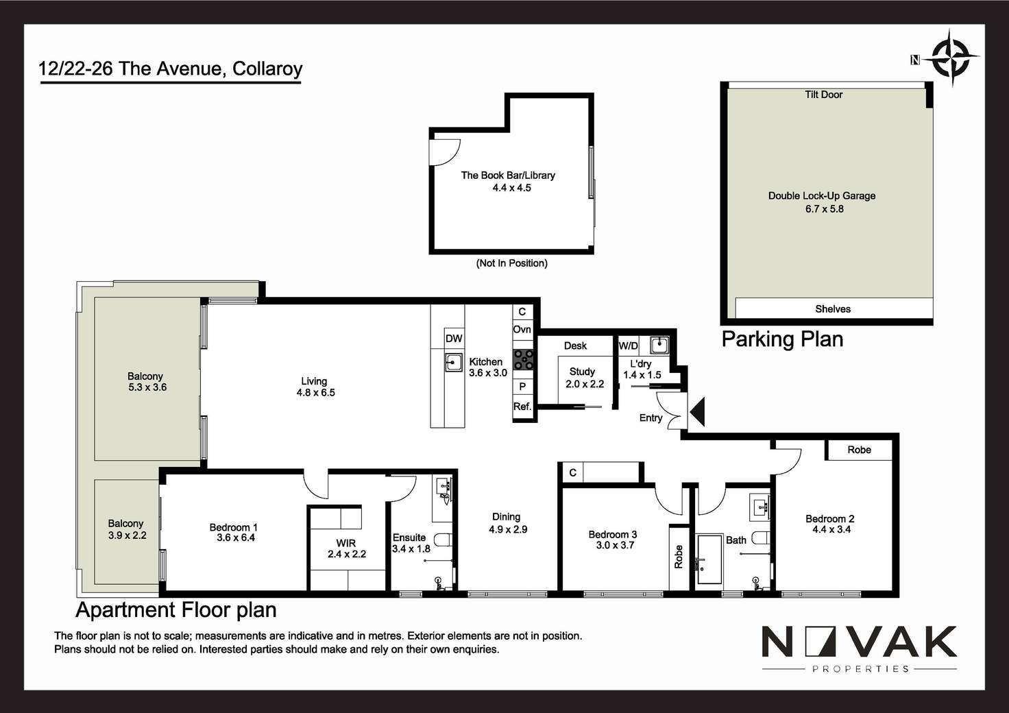 Floorplan of Homely apartment listing, 12/22-26 The Avenue, Collaroy NSW 2097