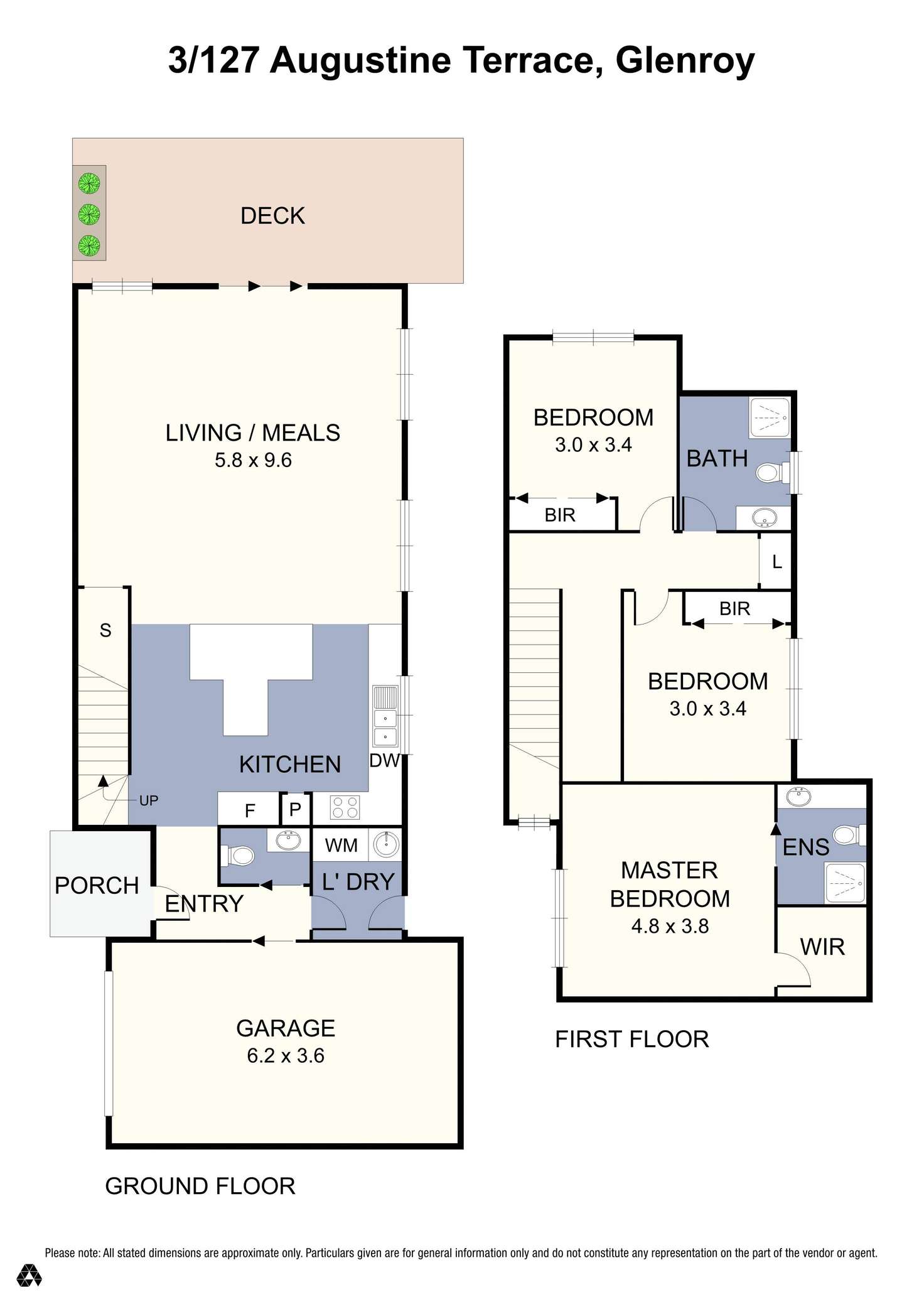 Floorplan of Homely unit listing, 3/127 Augustine Terrace, Glenroy VIC 3046