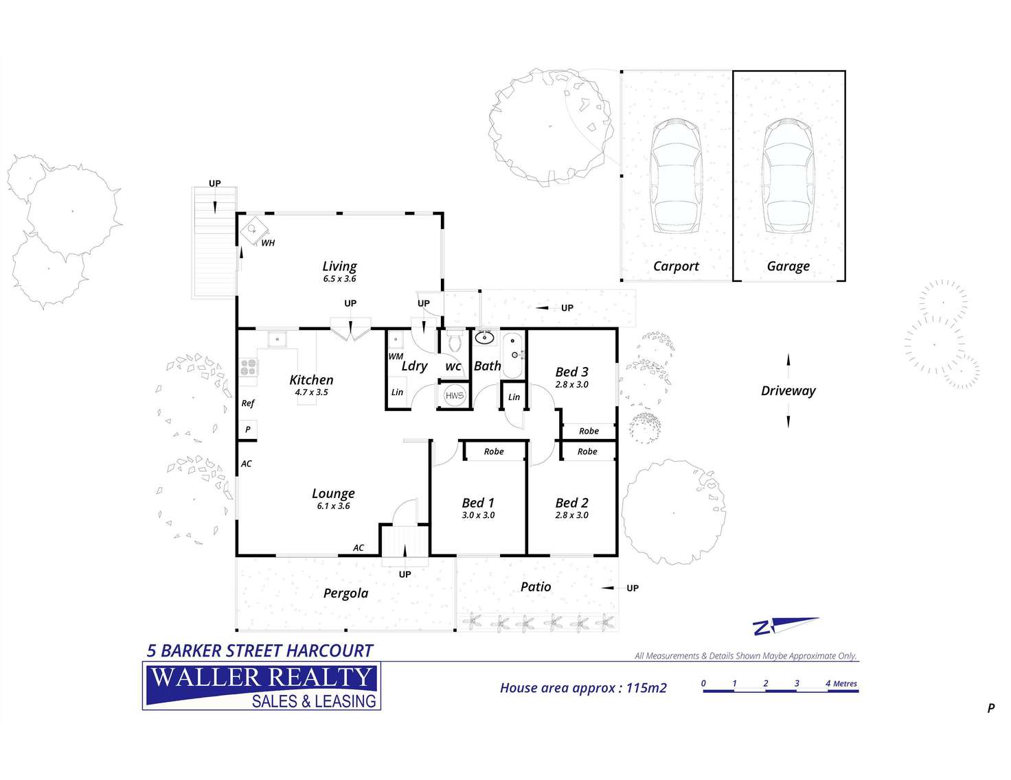 Floorplan of Homely house listing, 5 Barker Street, Harcourt VIC 3453