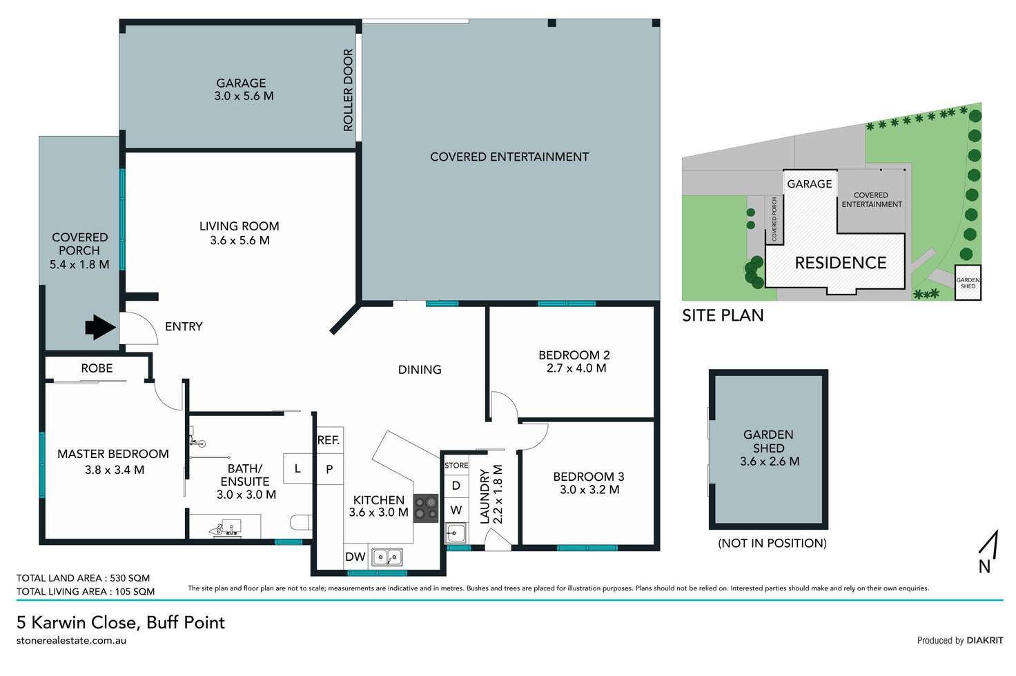 Floorplan of Homely house listing, 5 Karwin Close, Buff Point NSW 2262