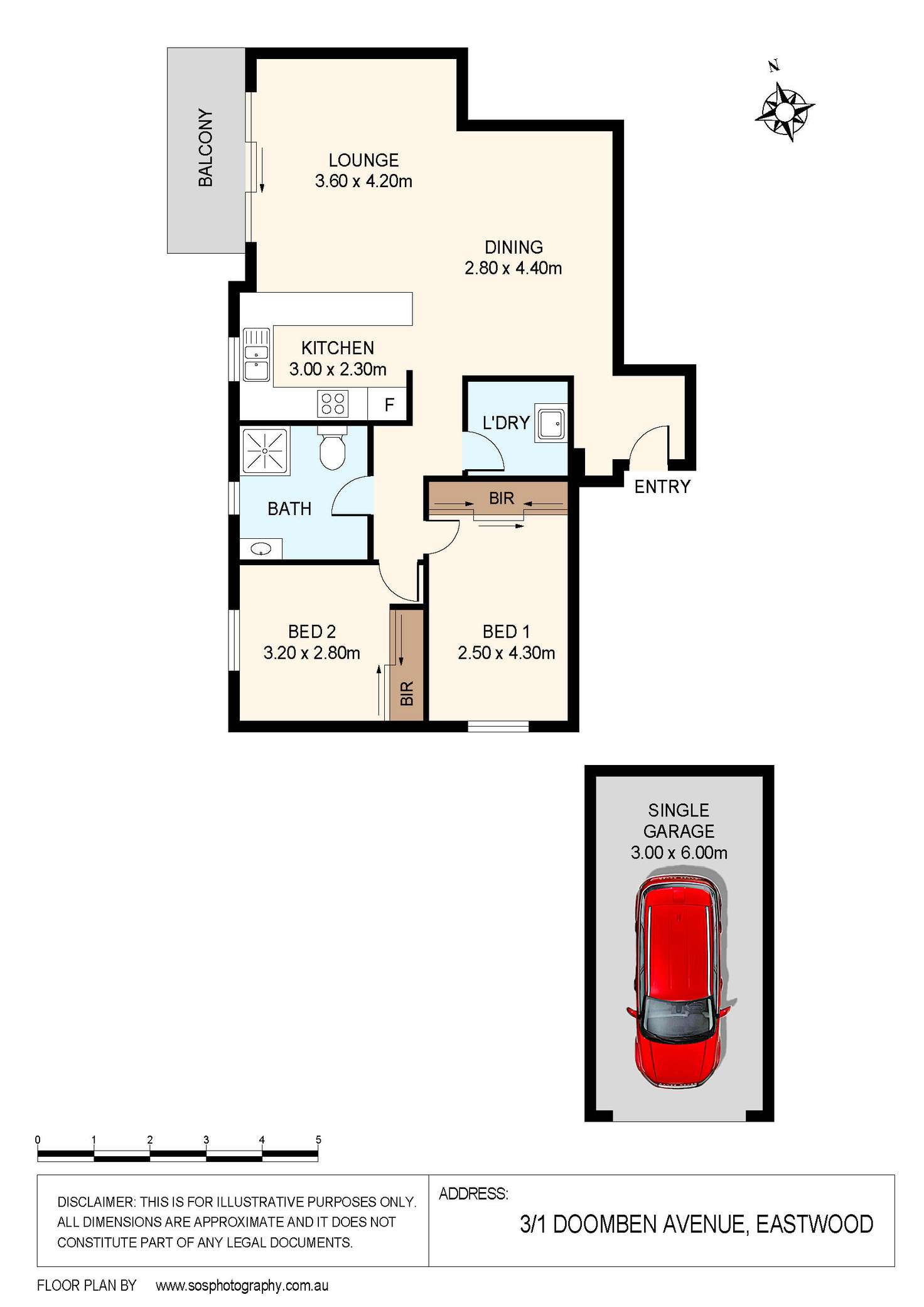Floorplan of Homely apartment listing, 3/1 Doomben Avenue, Eastwood NSW 2122