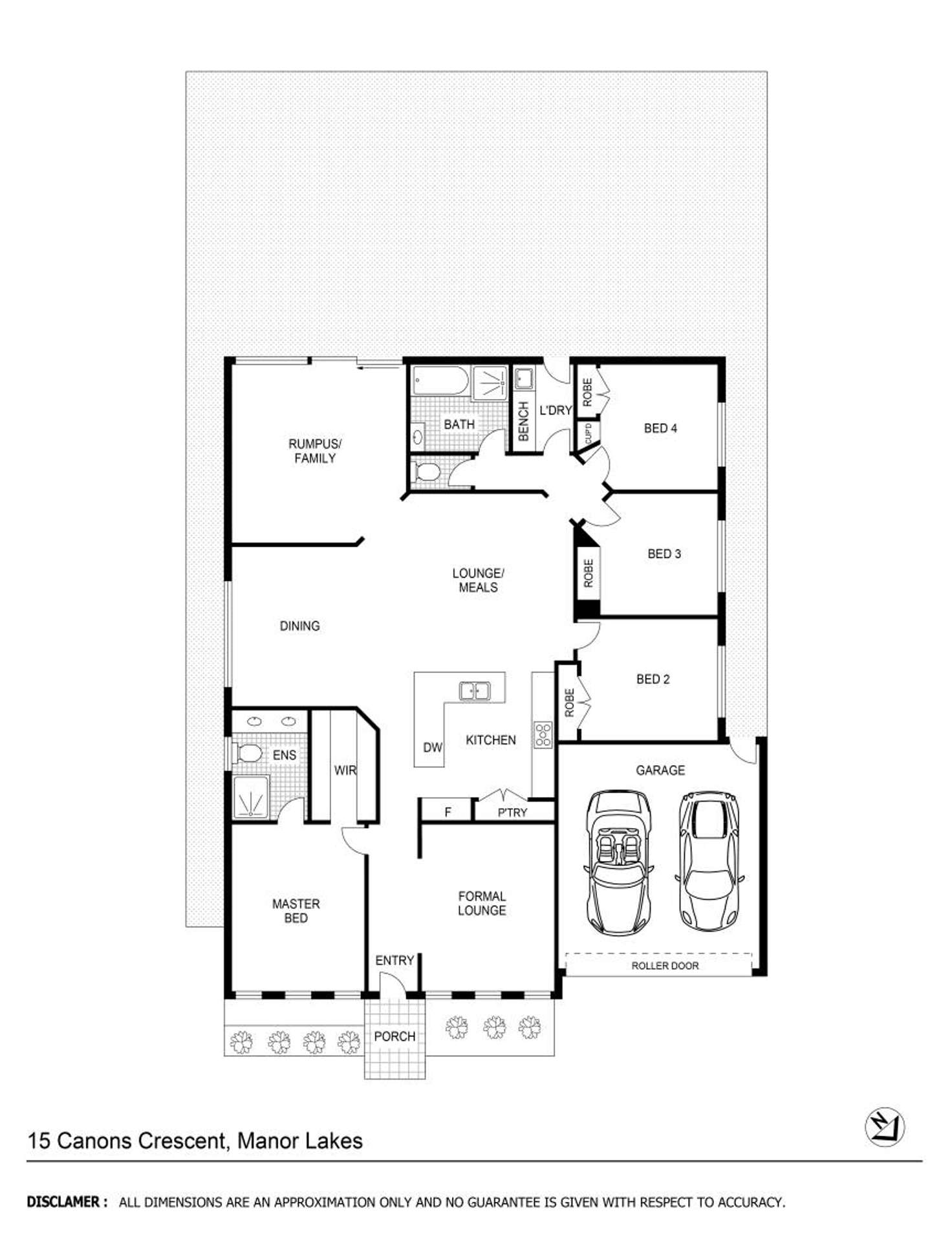 Floorplan of Homely house listing, 15 Canons Crescent, Manor Lakes VIC 3024