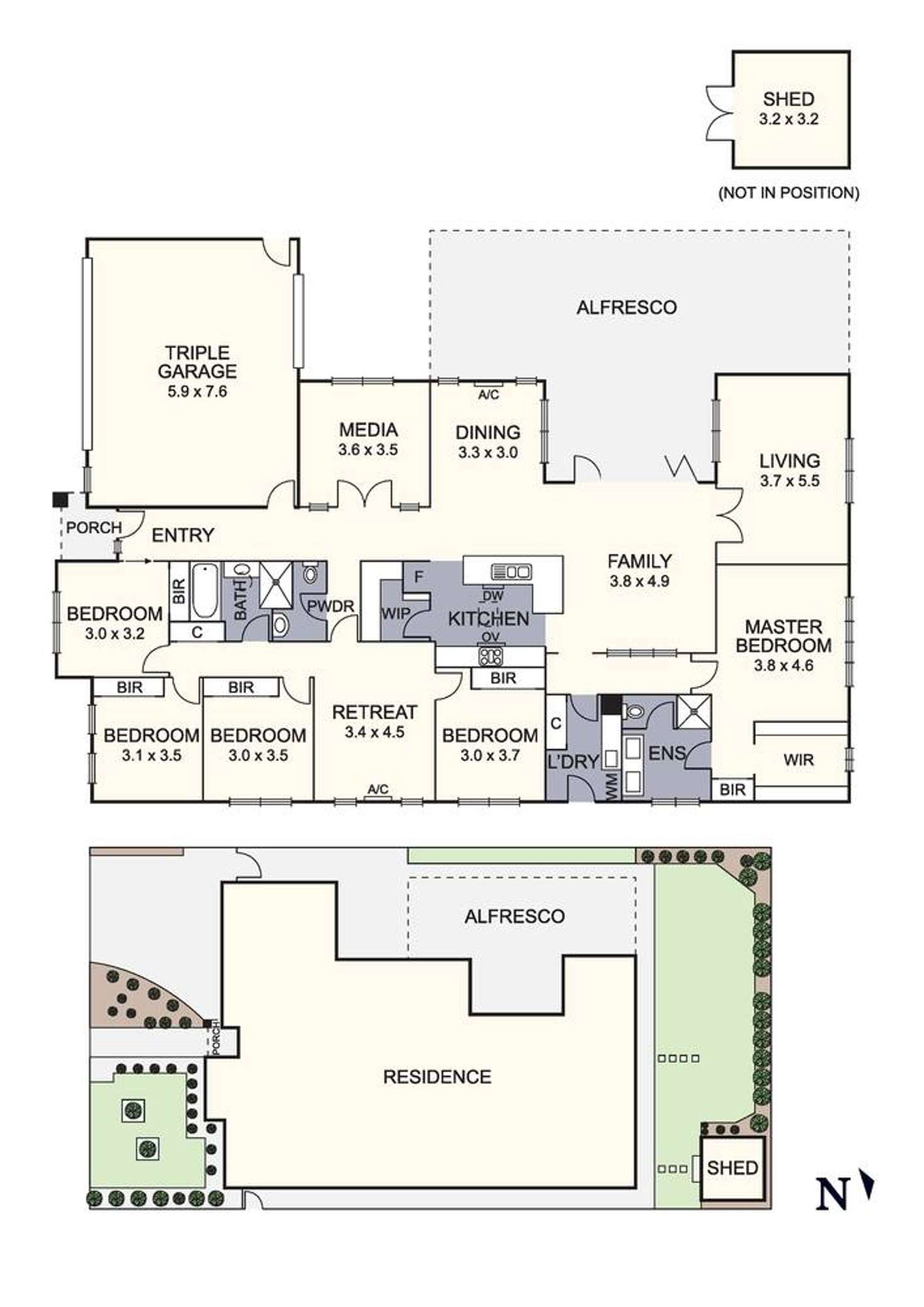 Floorplan of Homely house listing, 75 Bluemist Circuit, Lyndhurst VIC 3975