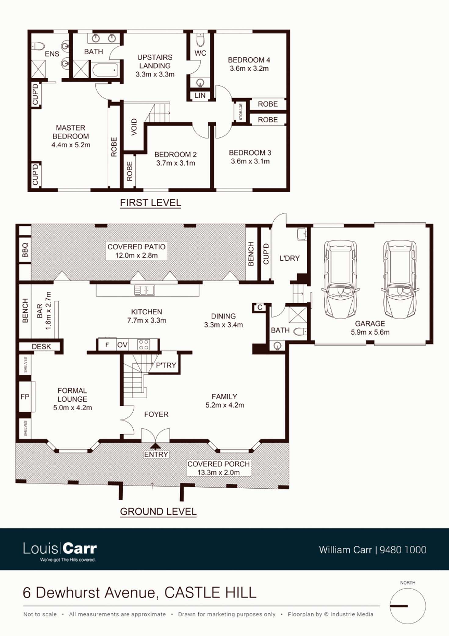 Floorplan of Homely house listing, 6 Dewhurst Ave, Castle Hill NSW 2154
