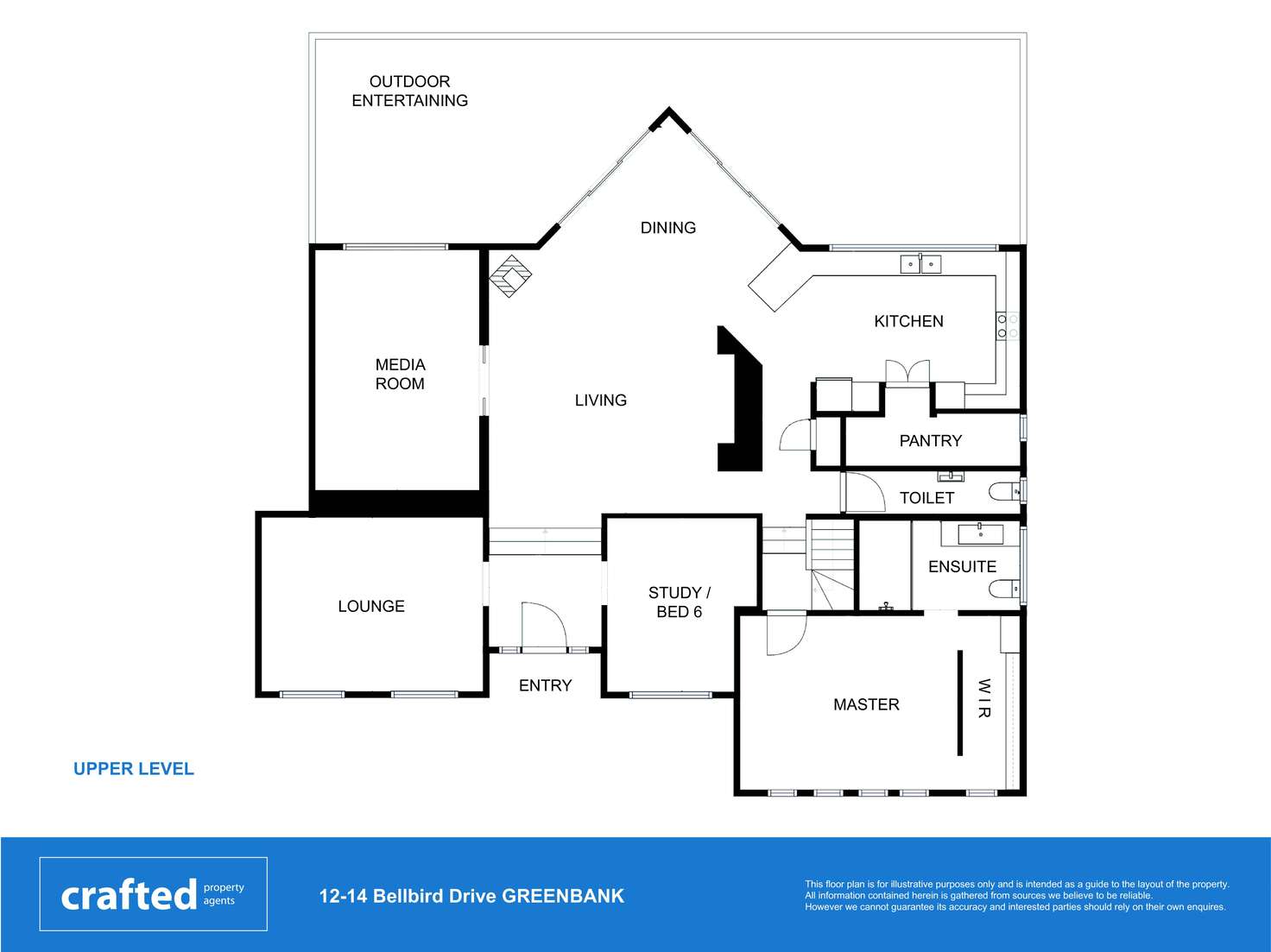 Floorplan of Homely house listing, 12-14 Bellbird Drive, Greenbank QLD 4124