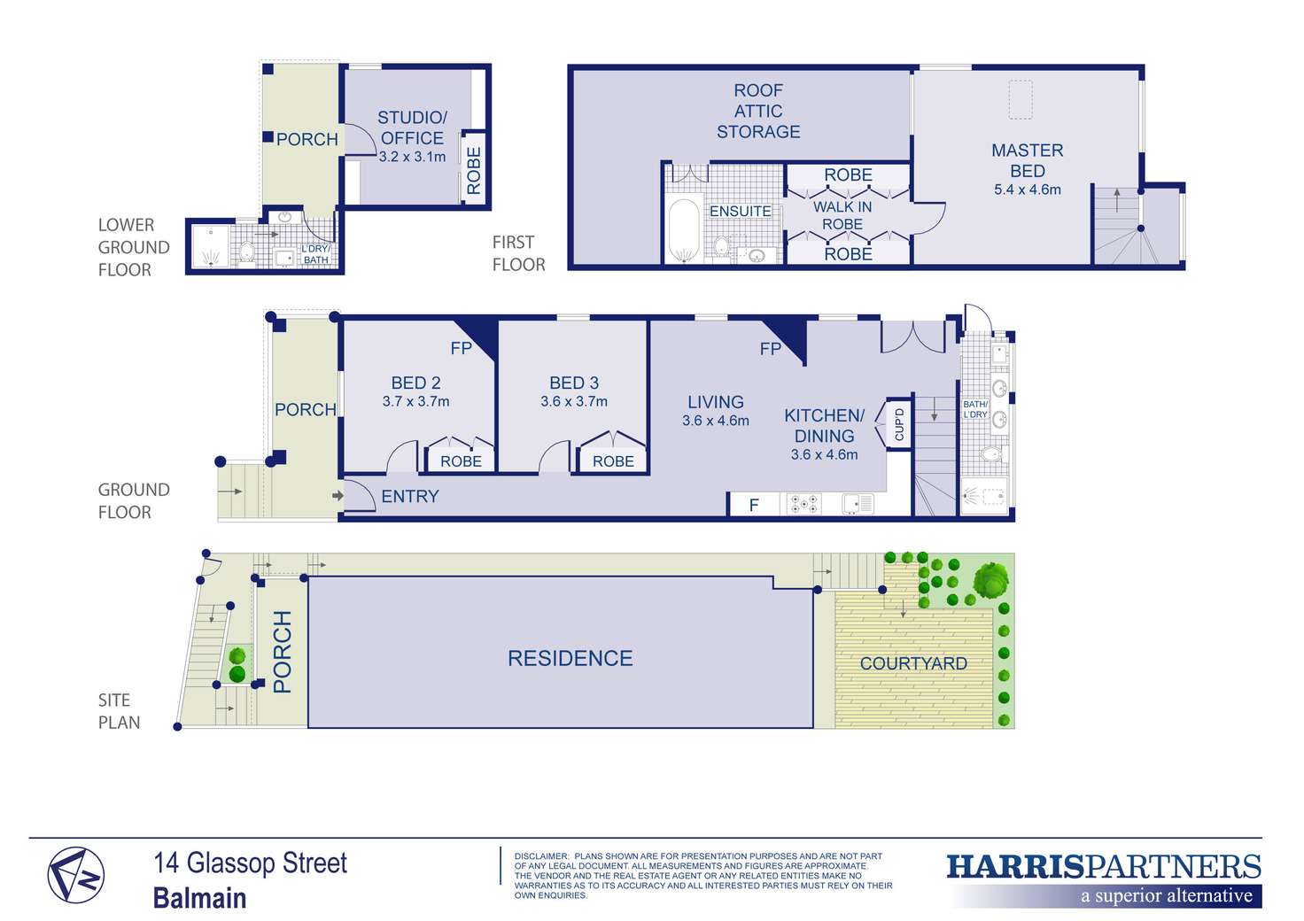 Floorplan of Homely house listing, 14 Glassop Street, Balmain NSW 2041