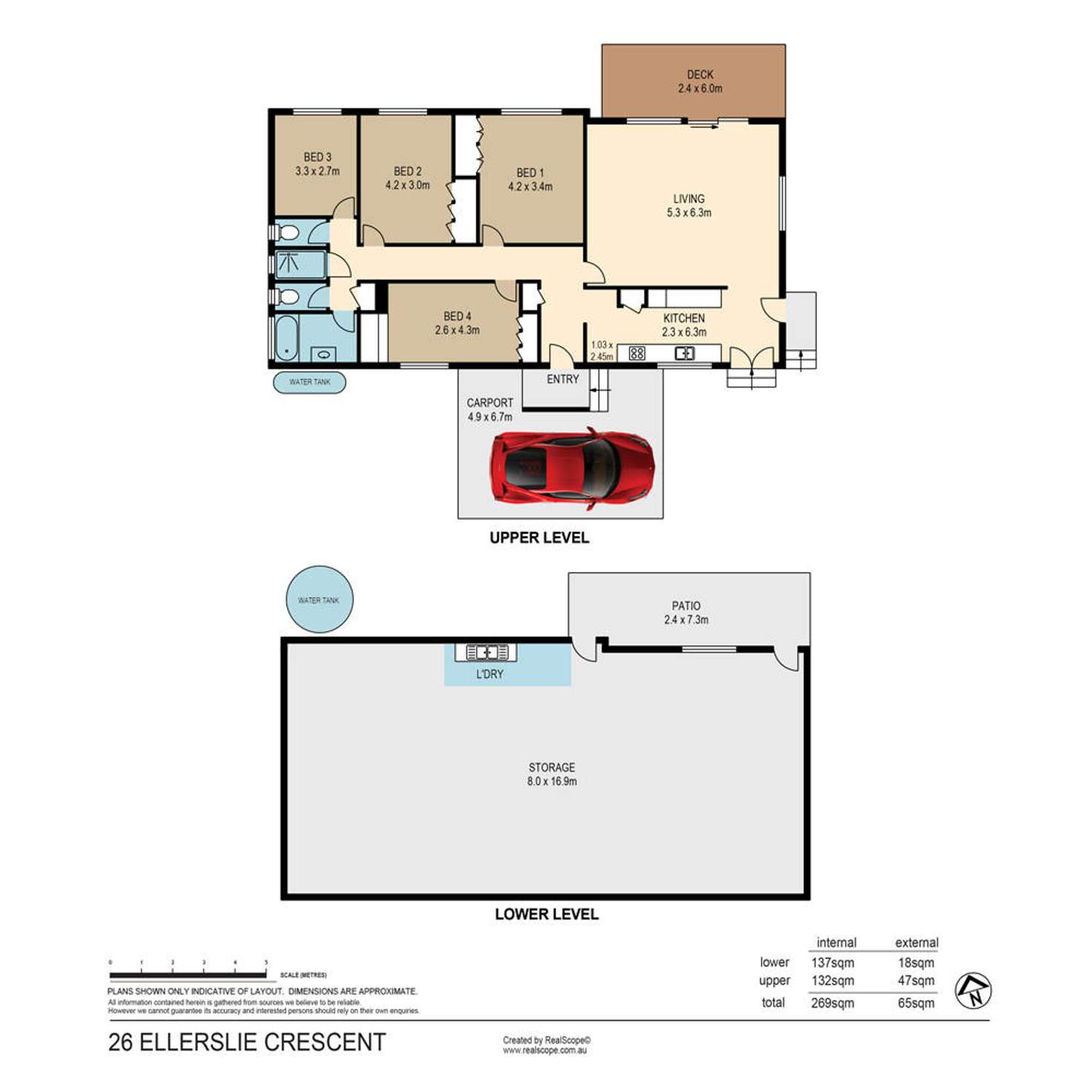 Floorplan of Homely house listing, 26 Ellerslie Crescent, Taringa QLD 4068