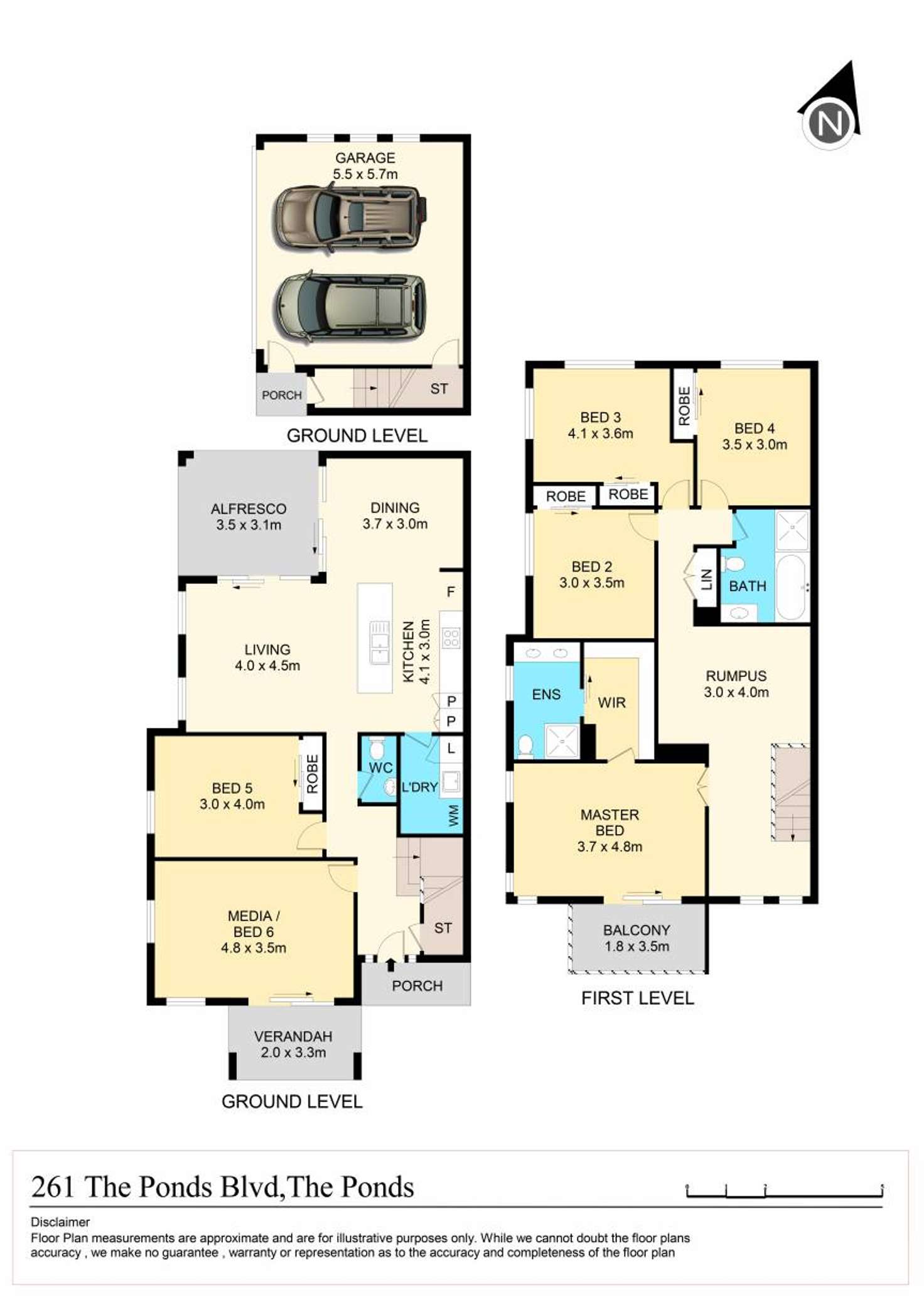 Floorplan of Homely house listing, 261 The Ponds Boulevard, The Ponds NSW 2769