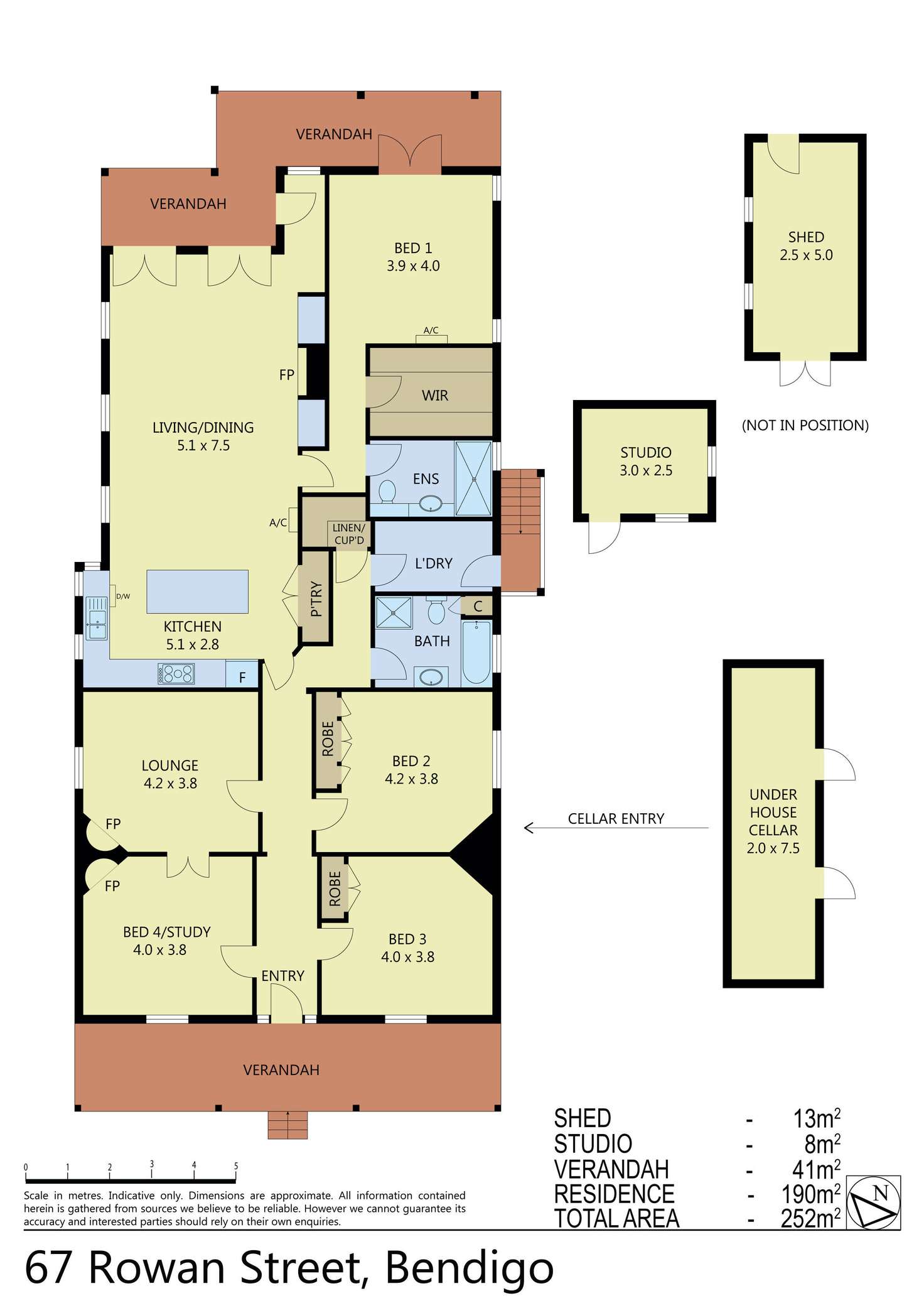 Floorplan of Homely house listing, 67 Rowan Street, Bendigo VIC 3550