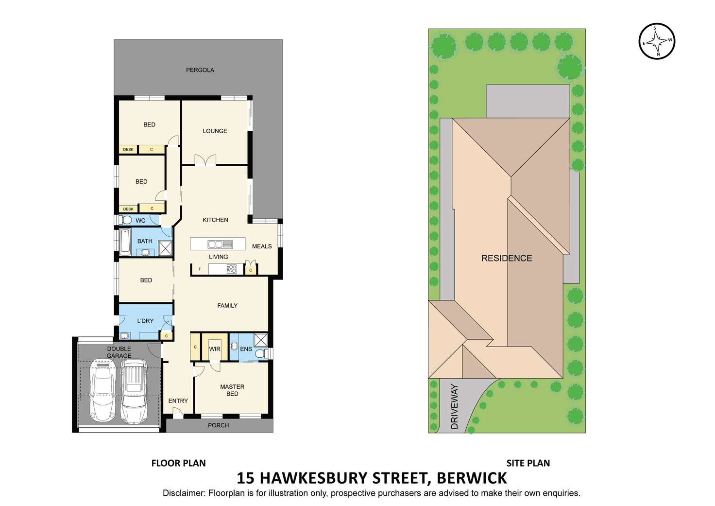 Floorplan of Homely house listing, 15 Hawkesbury Street, Berwick VIC 3806