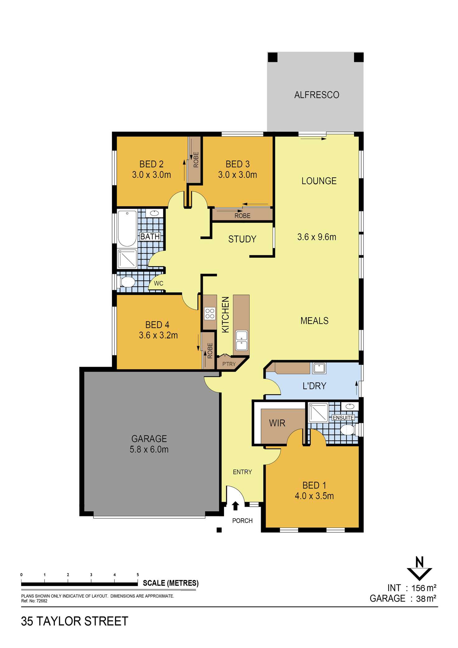 Floorplan of Homely house listing, 35 Taylor Street, Epsom VIC 3551