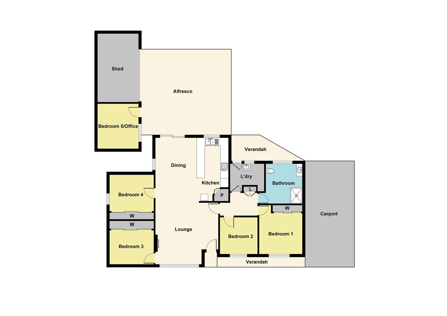 Floorplan of Homely house listing, 9 Faraday Street, Avoca VIC 3467