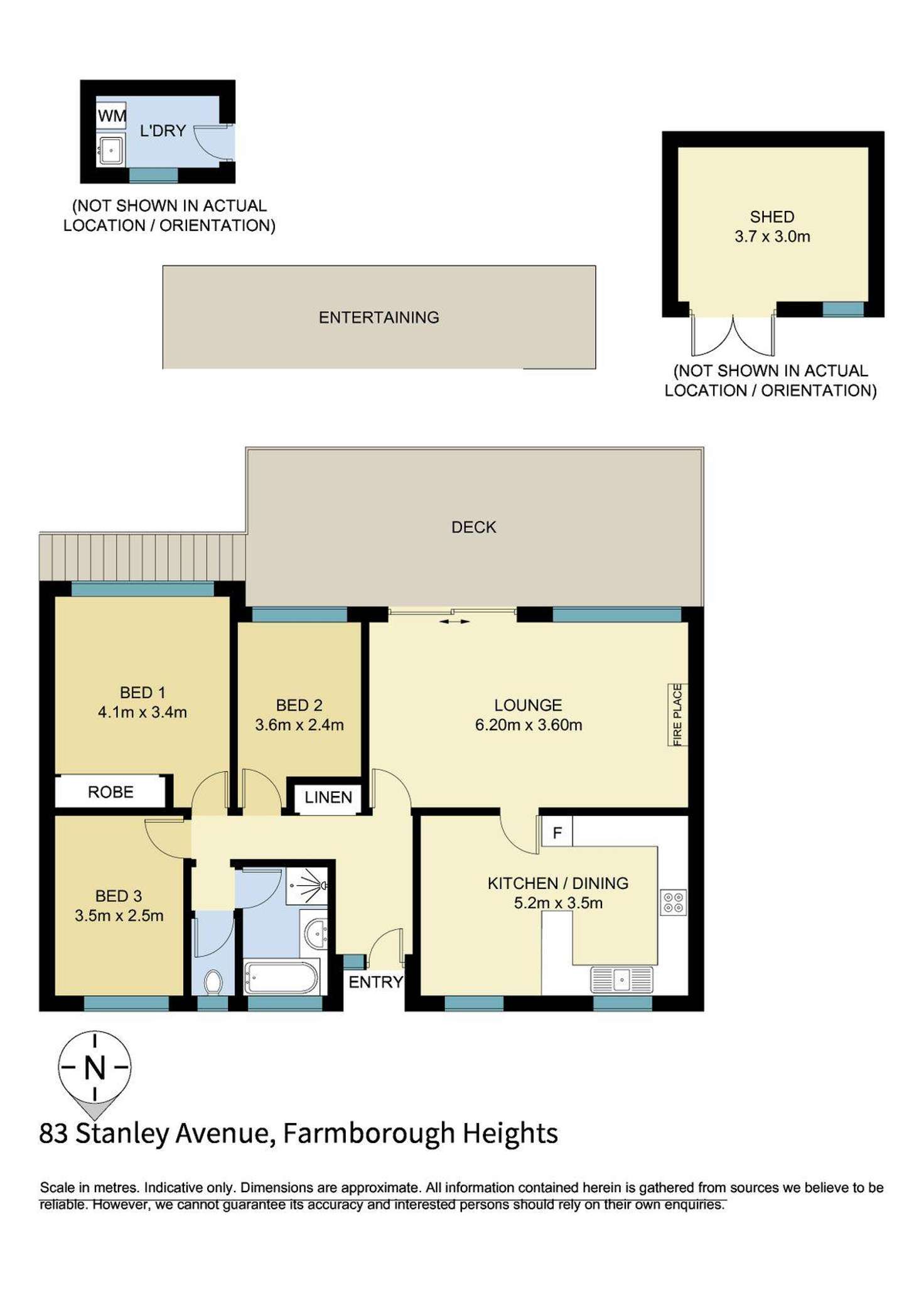 Floorplan of Homely house listing, 83 Stanley Avenue, Farmborough Heights NSW 2526