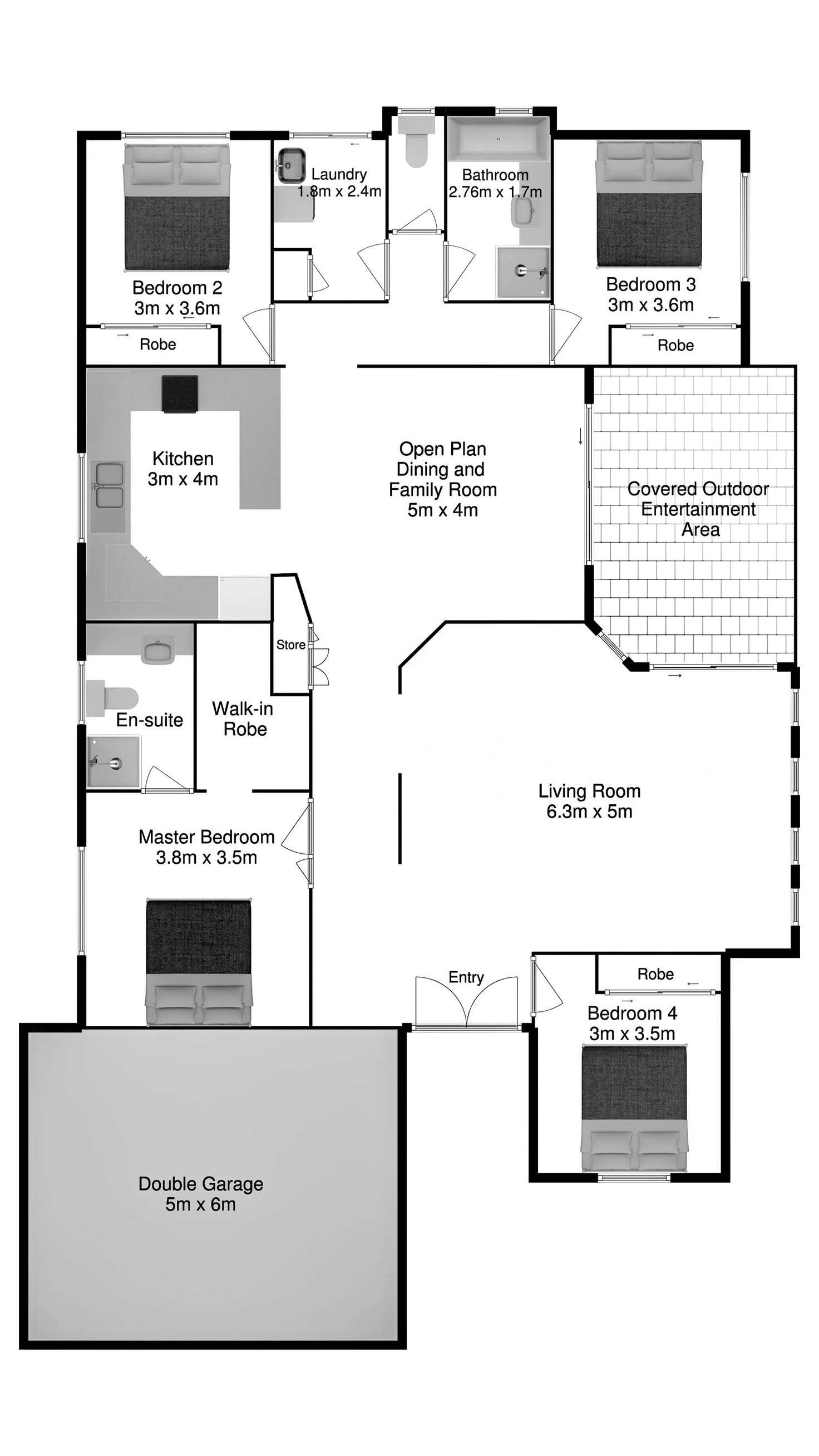 Floorplan of Homely house listing, 200 Saturn Crescent, Bridgeman Downs QLD 4035