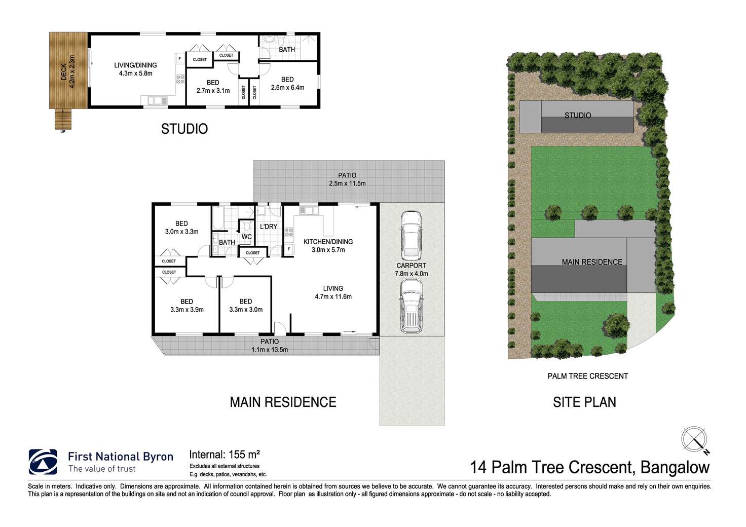 Floorplan of Homely house listing, 14 Palm Tree Crescent, Bangalow NSW 2479