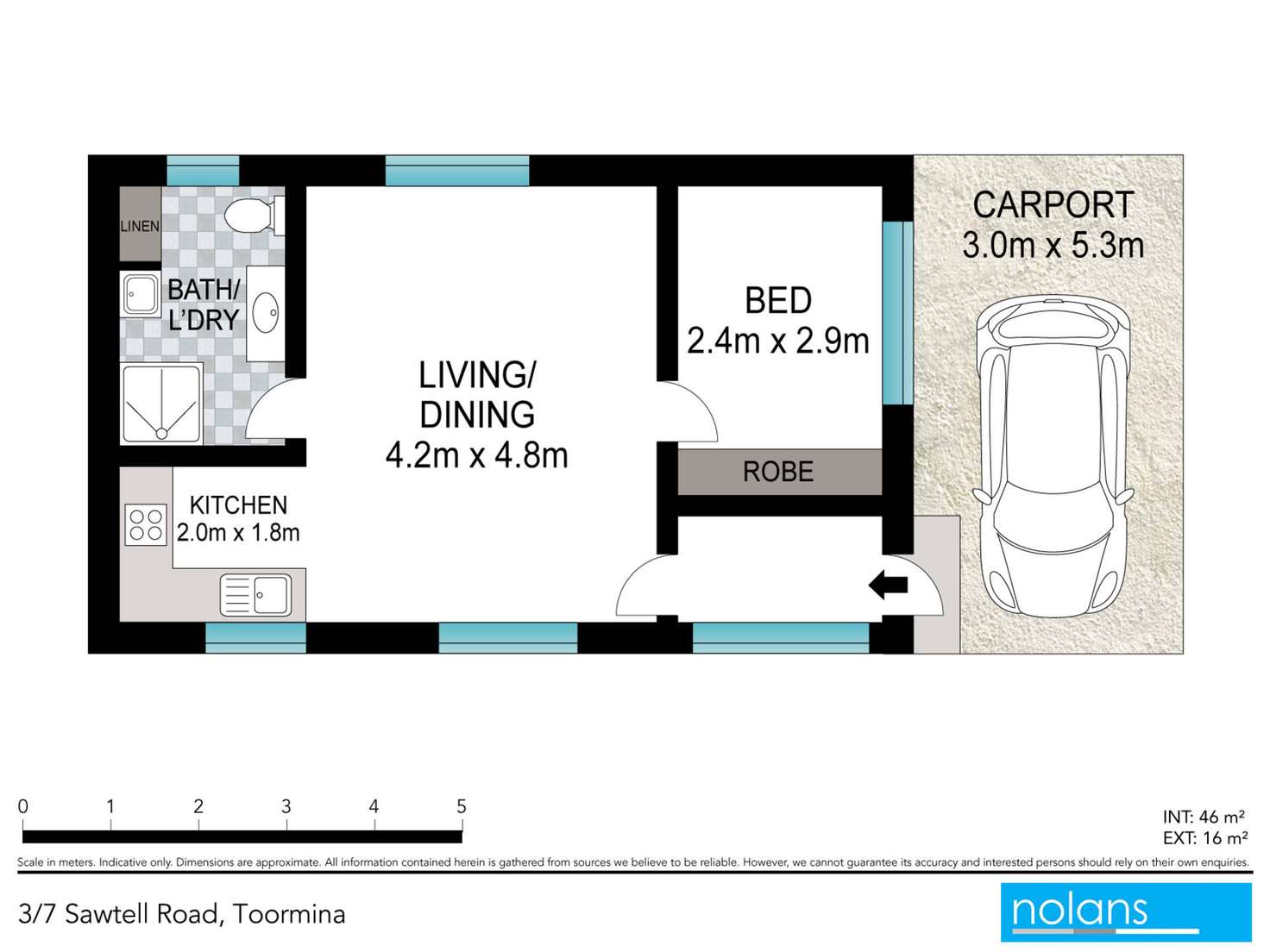 Floorplan of Homely villa listing, 3/7 Sawtell Road, Toormina NSW 2452