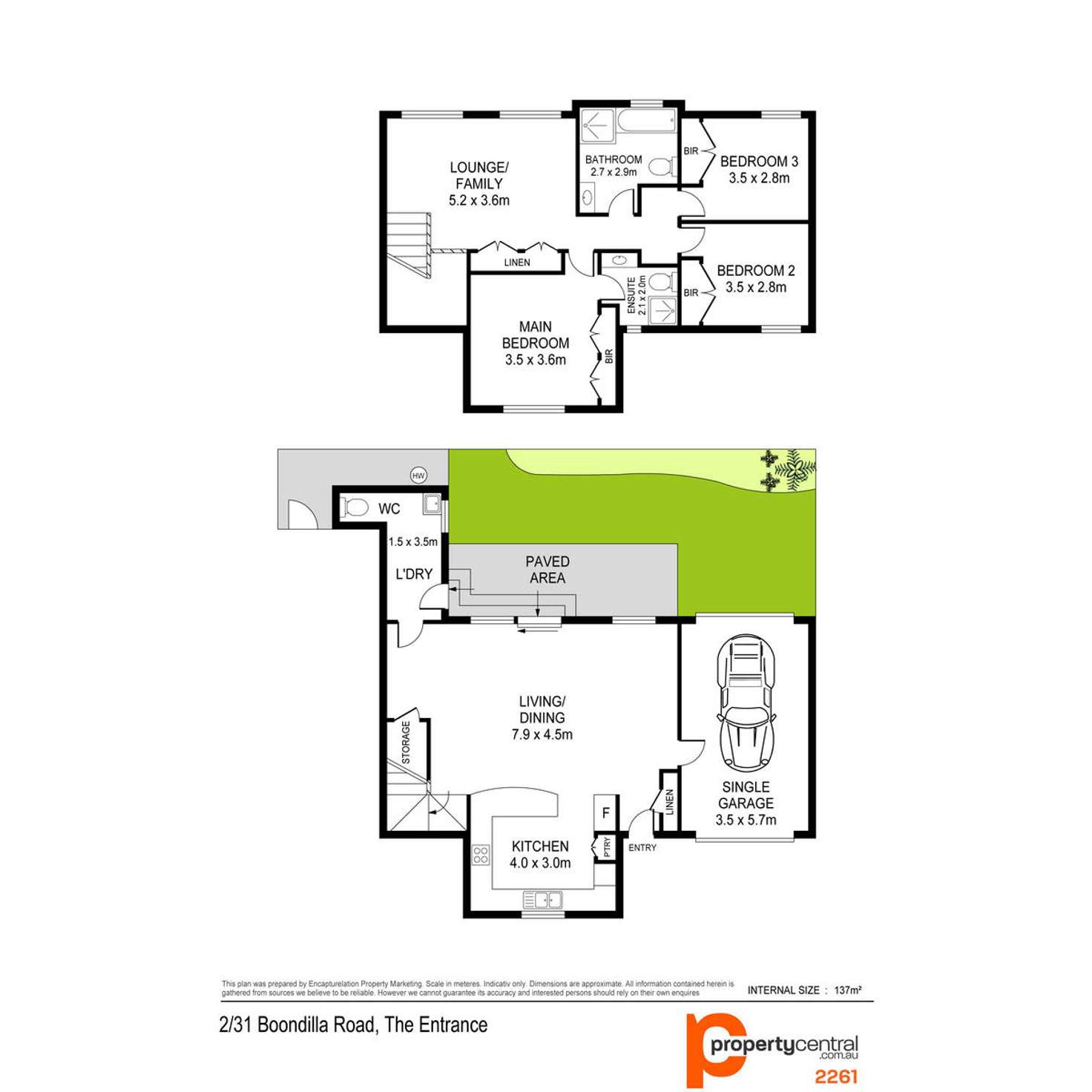 Floorplan of Homely townhouse listing, 2/31 Boondilla Road, The Entrance NSW 2261