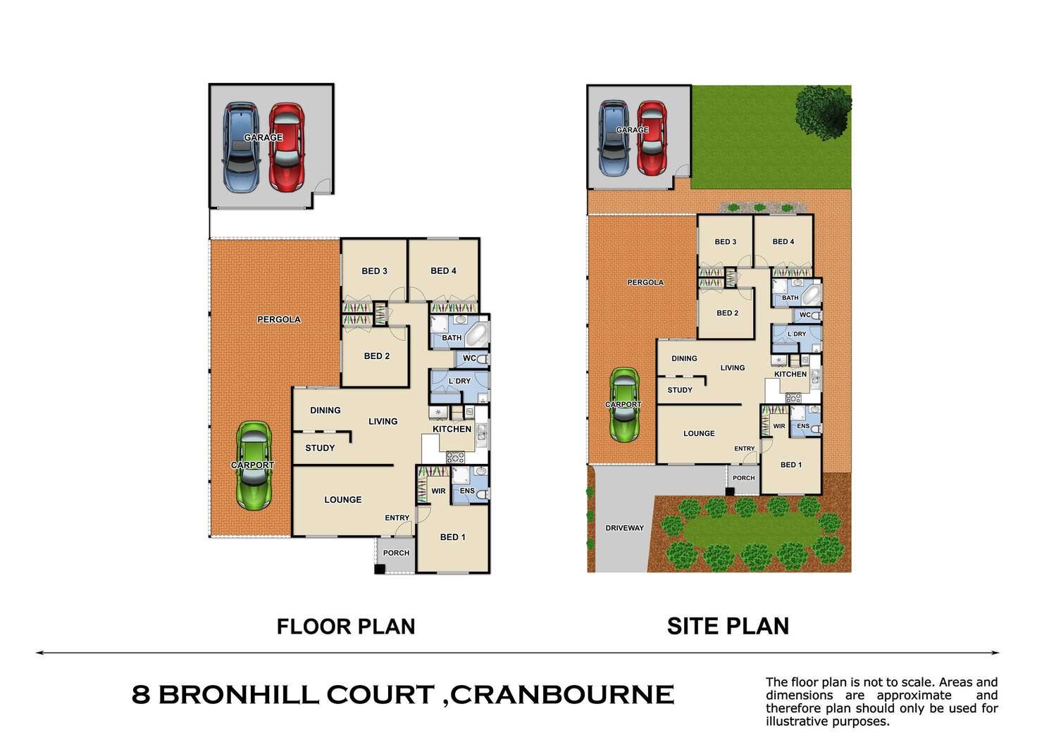 Floorplan of Homely house listing, 8 Bronhill Court, Cranbourne West VIC 3977