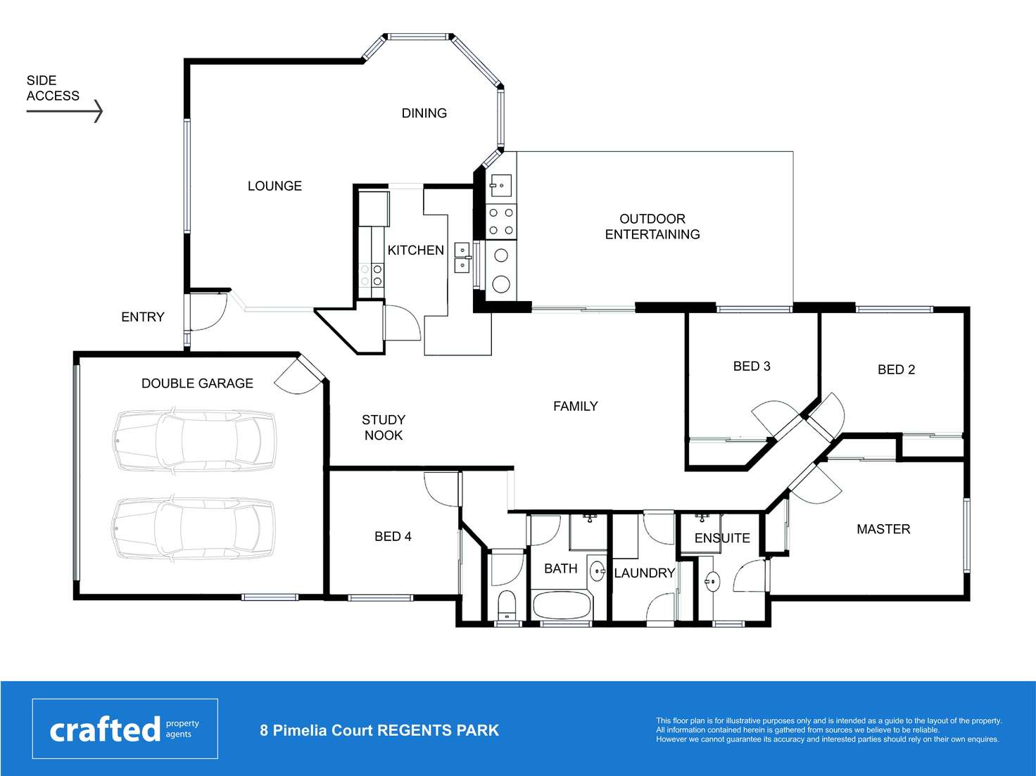 Floorplan of Homely house listing, 8 Pimelia Court, Regents Park QLD 4118