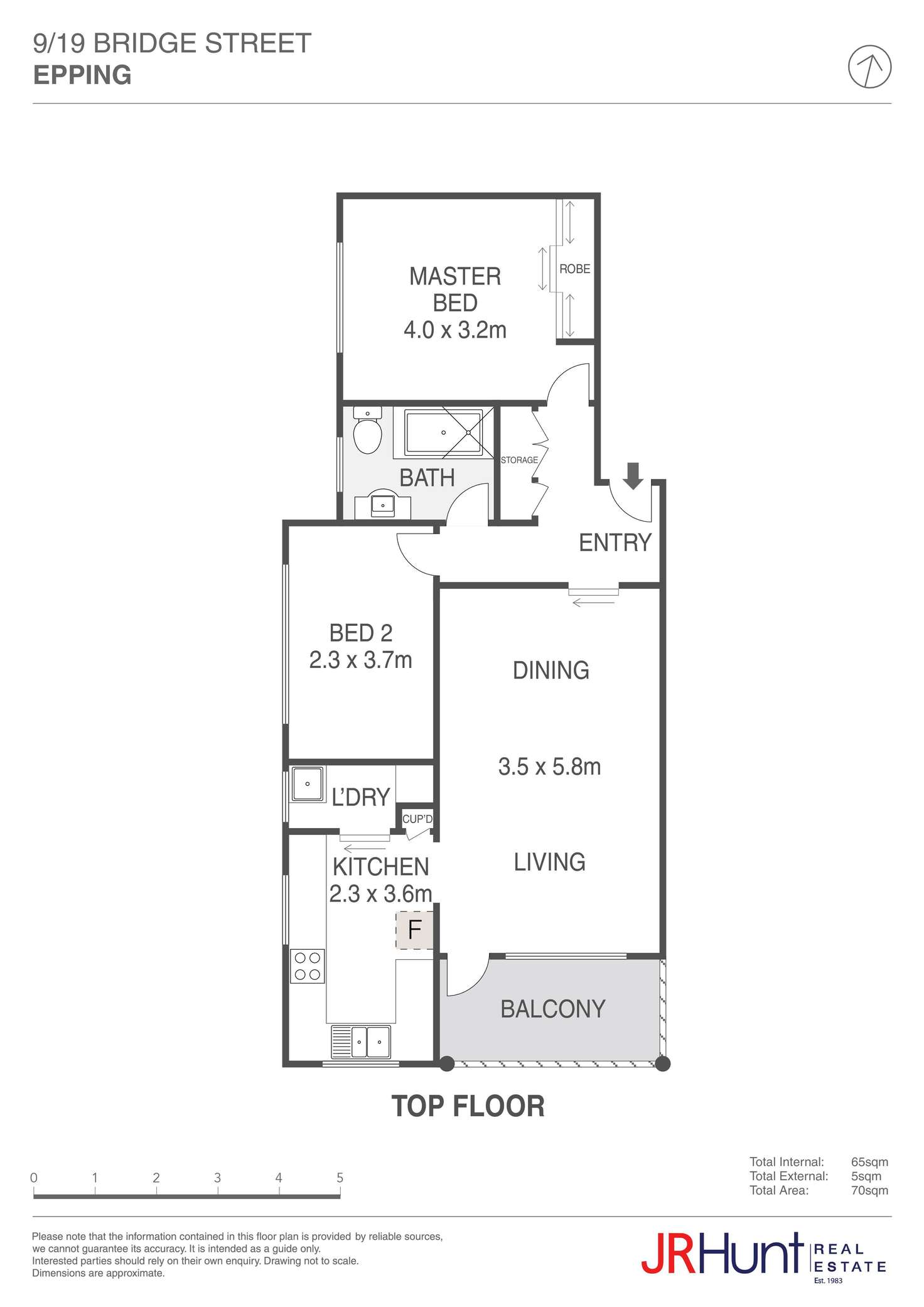 Floorplan of Homely apartment listing, 9/19 Bridge Street, Epping NSW 2121