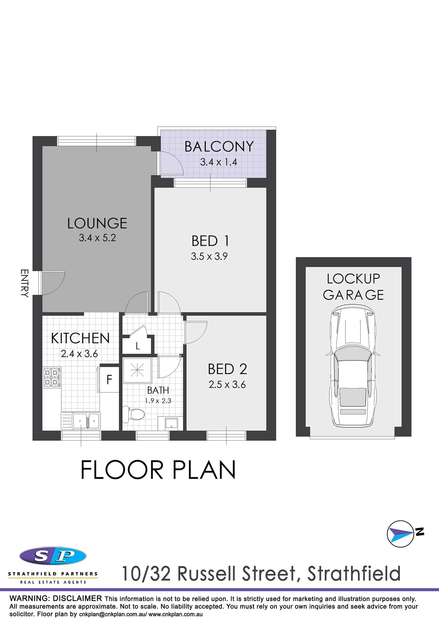 Floorplan of Homely apartment listing, 10/32 Russell Street, Strathfield NSW 2135