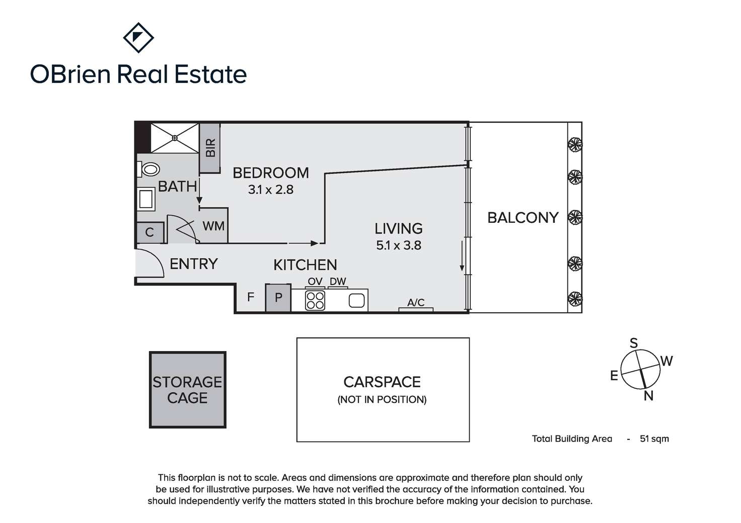 Floorplan of Homely apartment listing, 306/18 Mccombie Street, Elsternwick VIC 3185