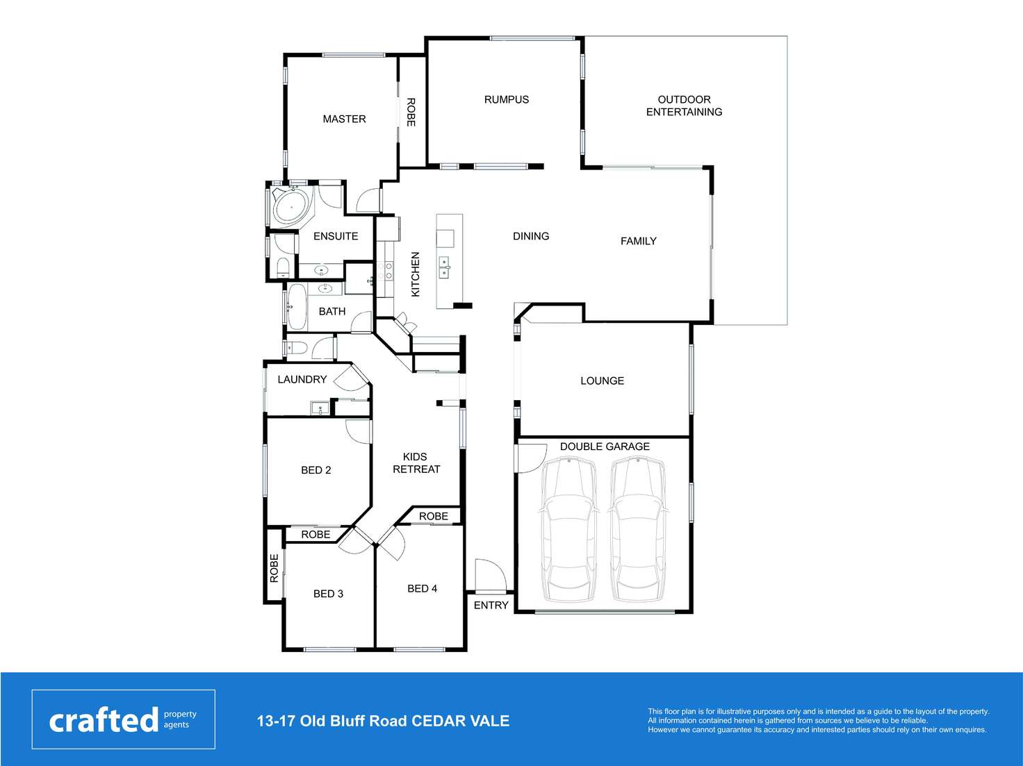 Floorplan of Homely house listing, 13-17 Old Bluff Road, Cedar Vale QLD 4285