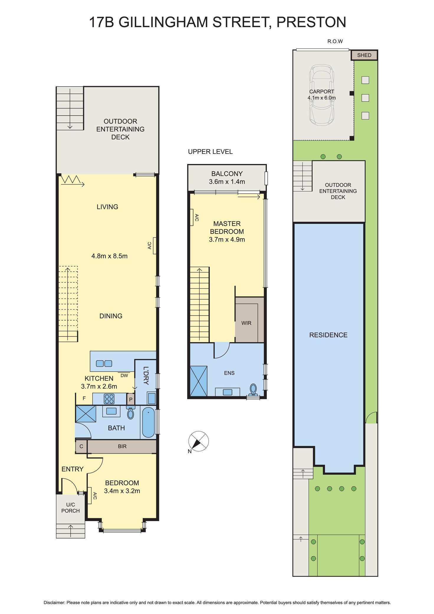 Floorplan of Homely house listing, 17b Gillingham Street, Preston VIC 3072