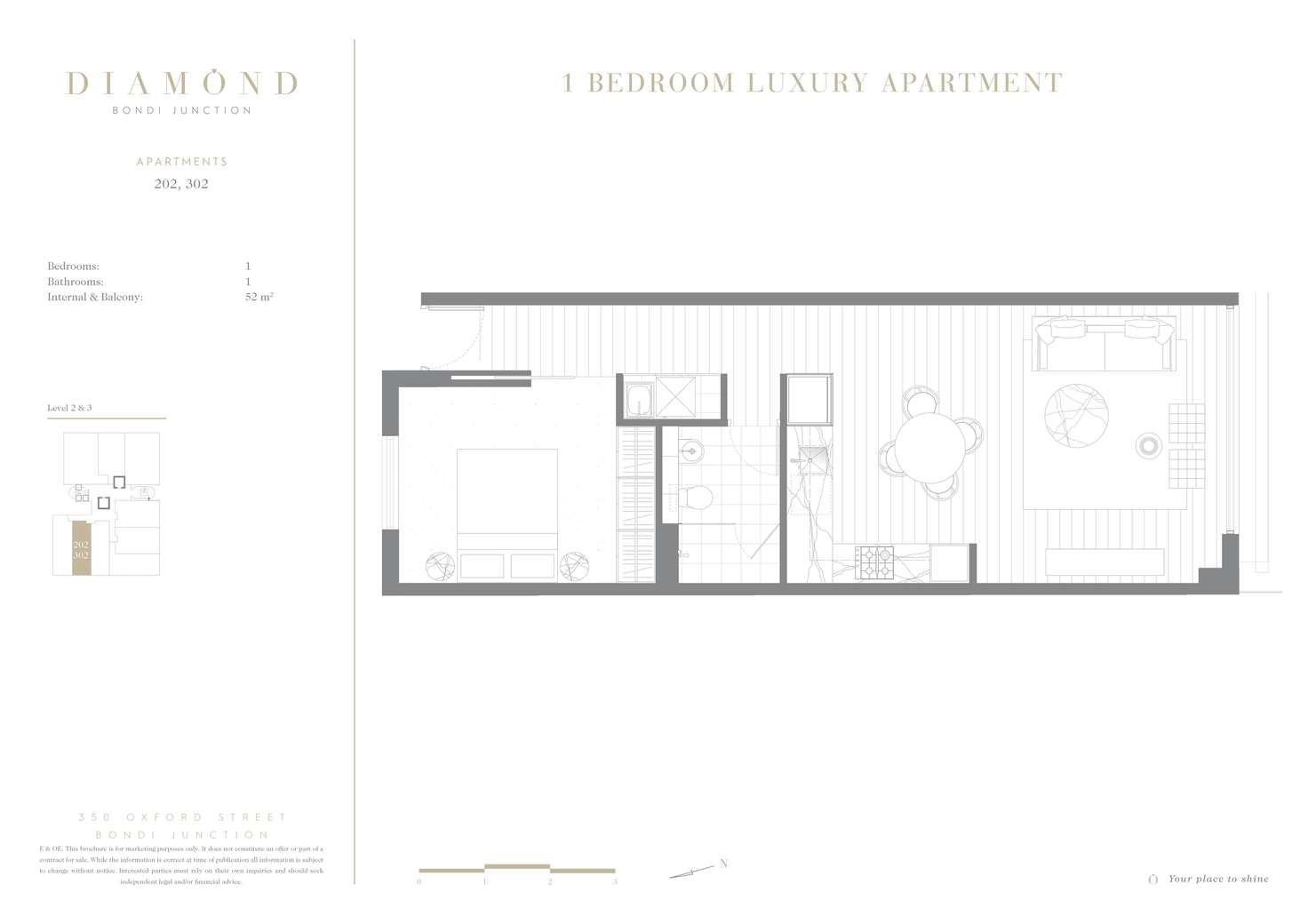 Floorplan of Homely apartment listing, 202/350 Oxford Street, Bondi Junction NSW 2022