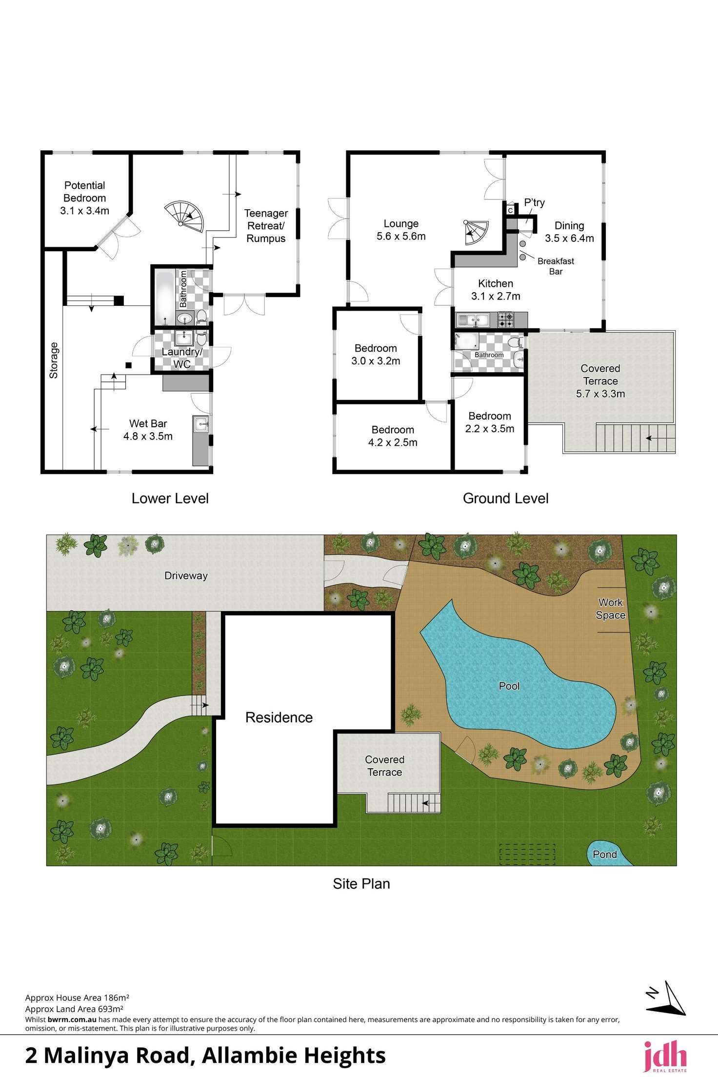 Floorplan of Homely house listing, 2 Malinya Road, Allambie Heights NSW 2100