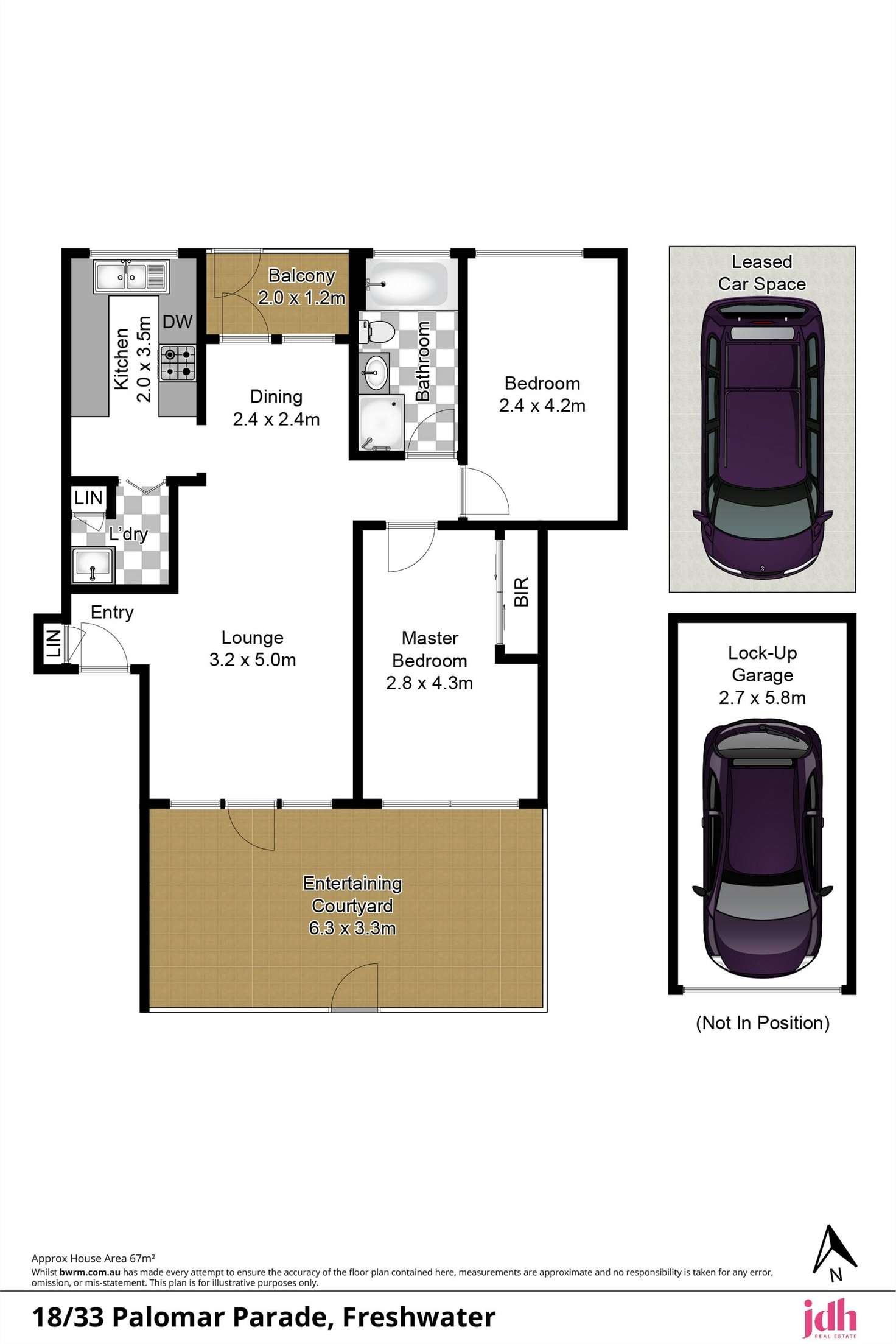 Floorplan of Homely apartment listing, 18/33 Palomar Parade, Freshwater NSW 2096