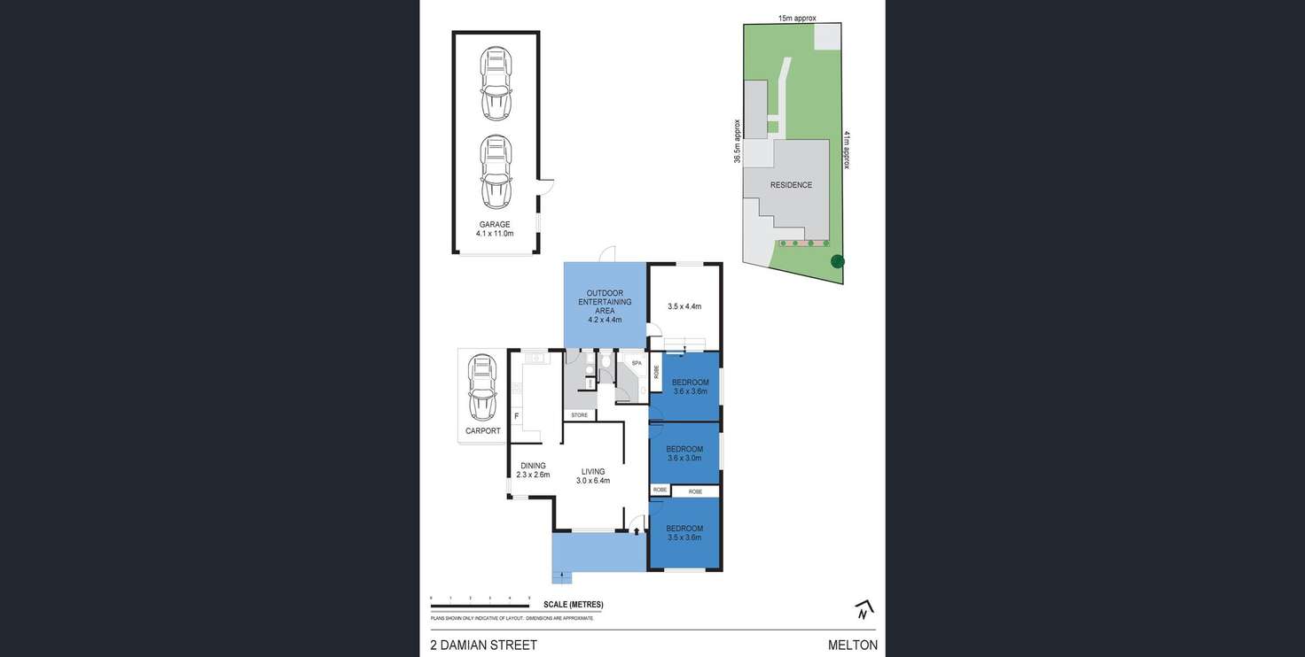 Floorplan of Homely house listing, 2 Damian Street, Melton VIC 3337