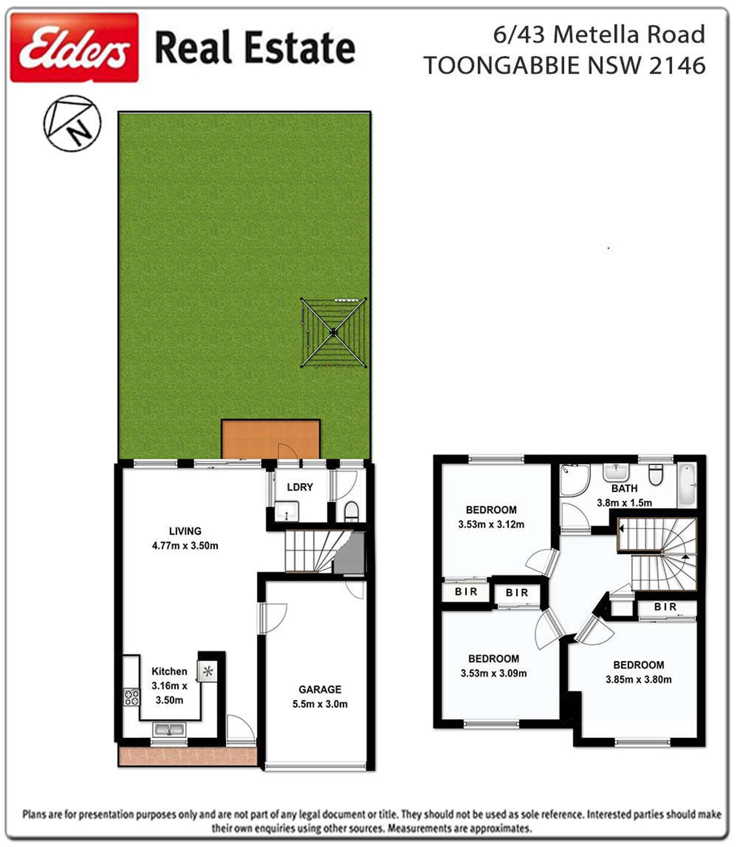 Floorplan of Homely townhouse listing, 6/43 Metella Road, Toongabbie NSW 2146