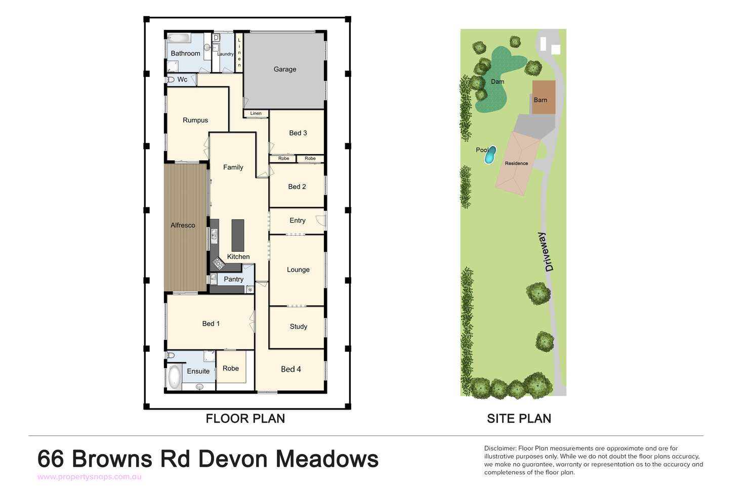 Floorplan of Homely house listing, 66 Browns Road, Devon Meadows VIC 3977