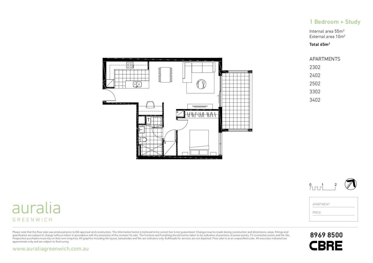 Floorplan of Homely apartment listing, 3502/1 Nield Avenue, Greenwich NSW 2065