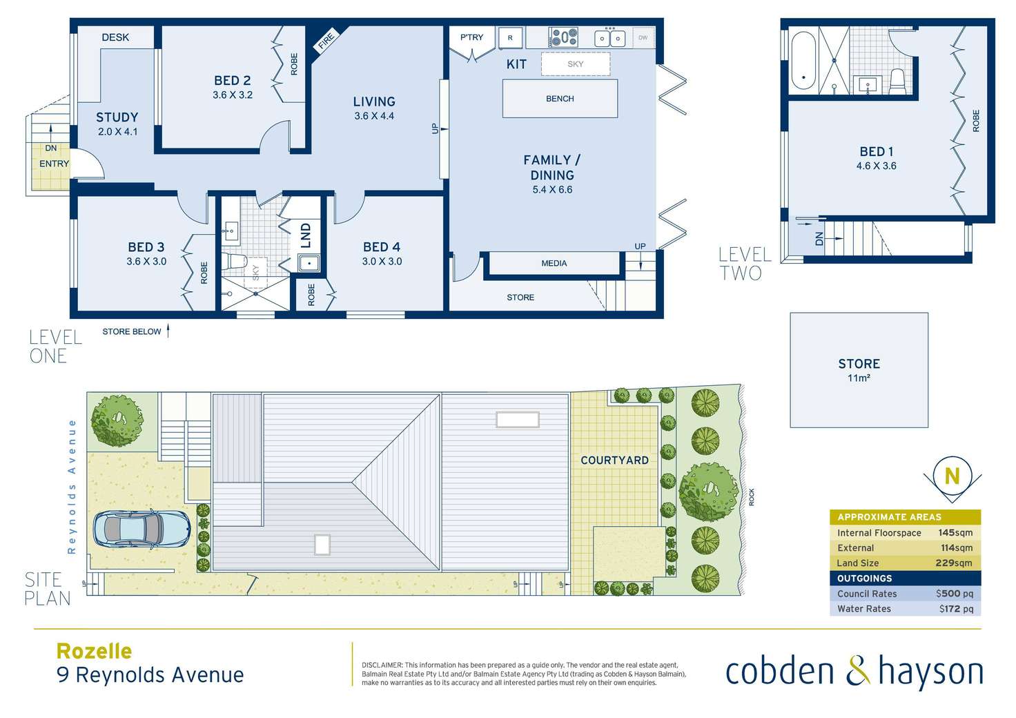 Floorplan of Homely house listing, 9 Reynolds Avenue, Rozelle NSW 2039