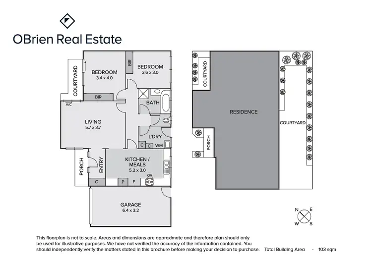 Floorplan of Homely unit listing, 2/460 Como Parade West, Mordialloc VIC 3195