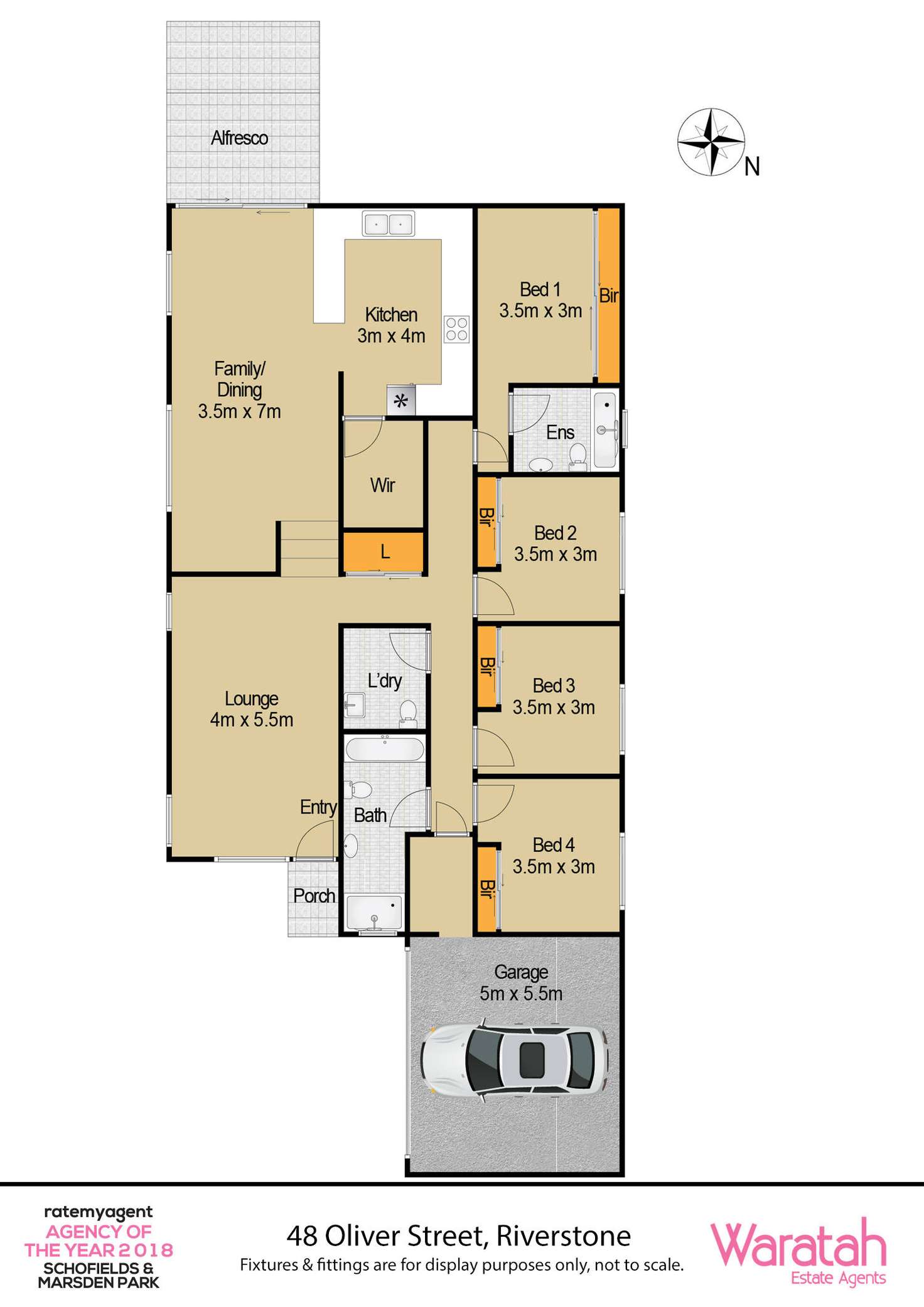 Floorplan of Homely house listing, 48 Oliver Street, Riverstone NSW 2765