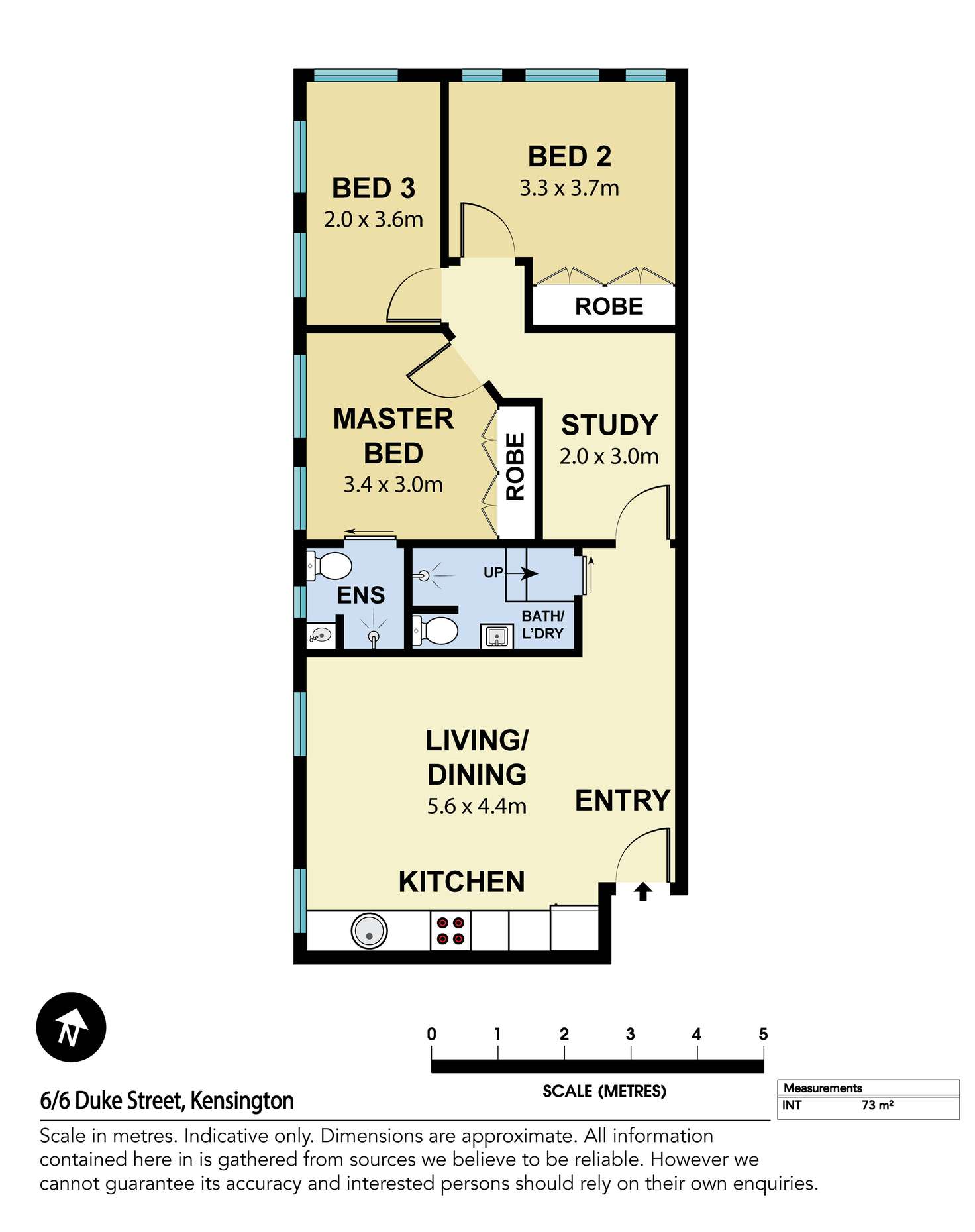 Floorplan of Homely apartment listing, 6/6 Duke Street, Kensington NSW 2033